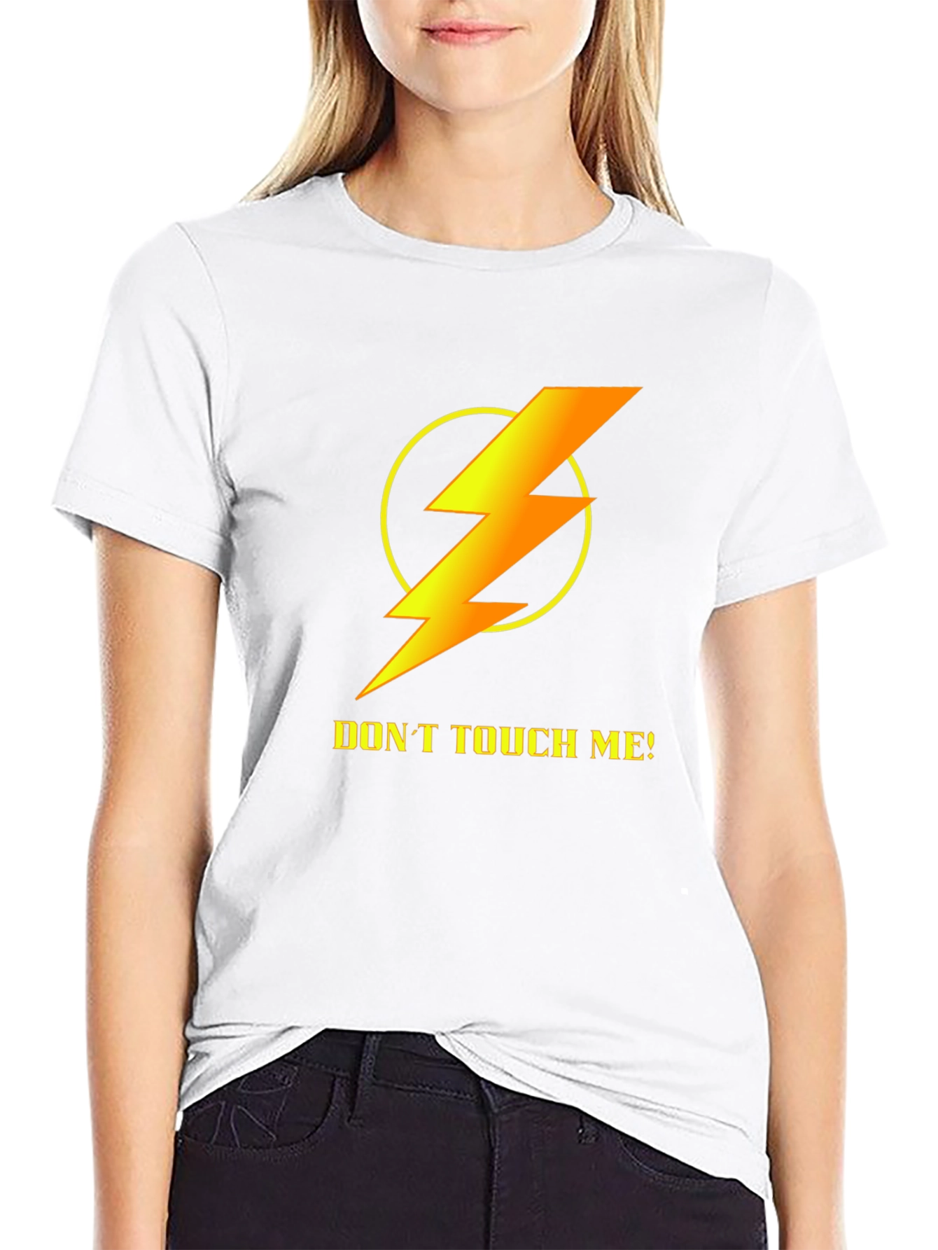 Black Don't Touch Me Graphic T-Shirt view 9