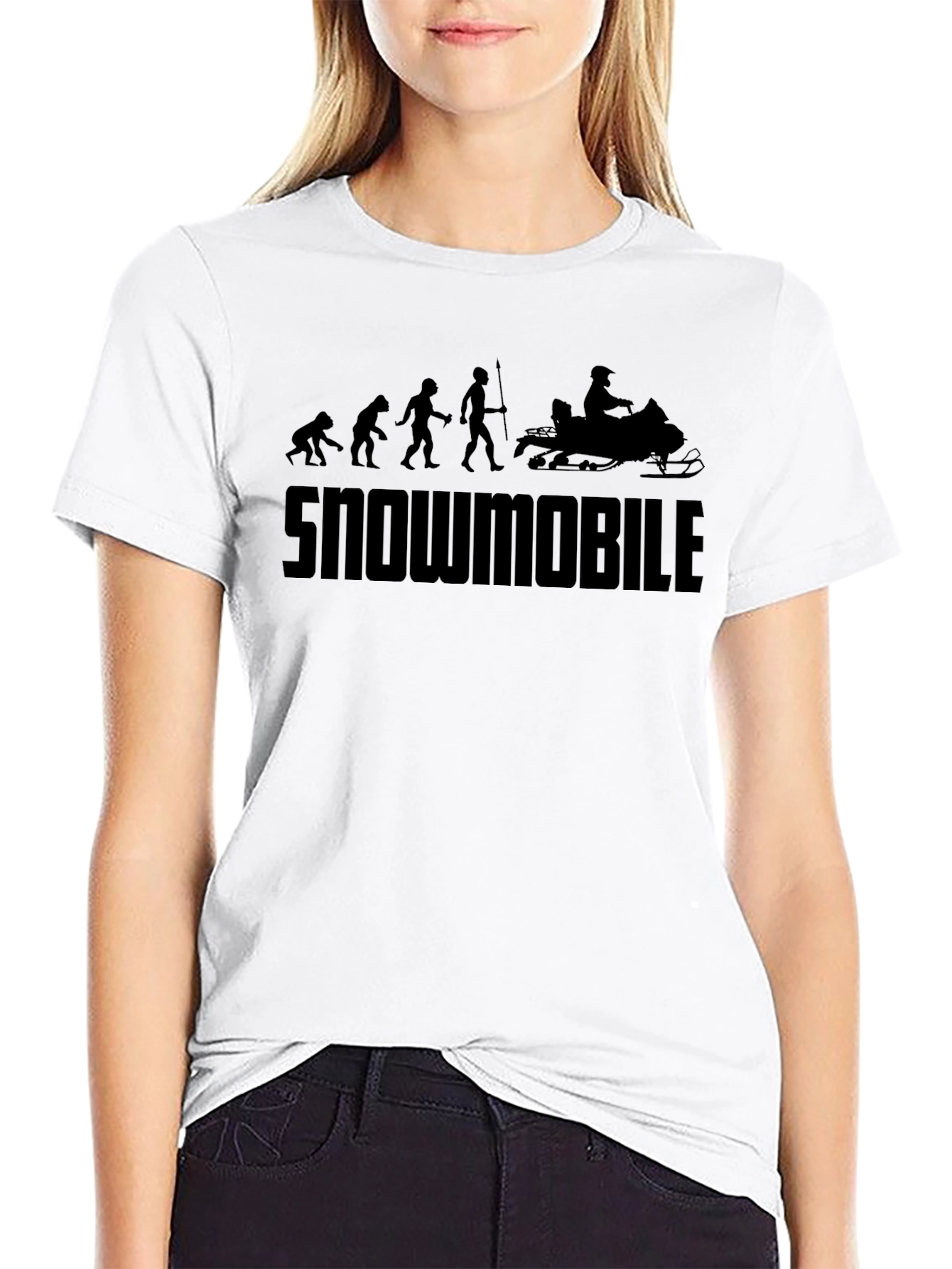 Snowmobile Evolution Graphic T-Shirt - Black - 9
