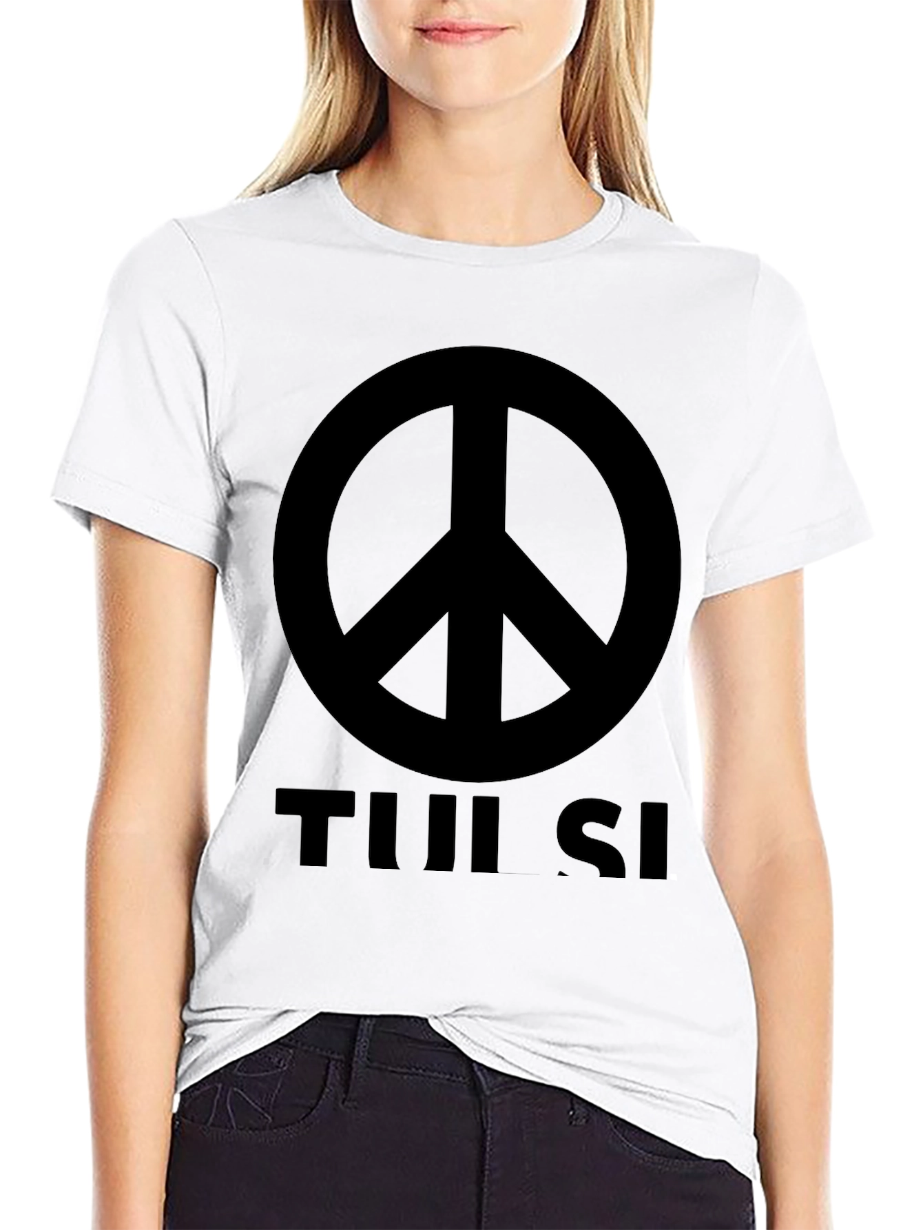 Black Peace Symbol T-Shirt view 9