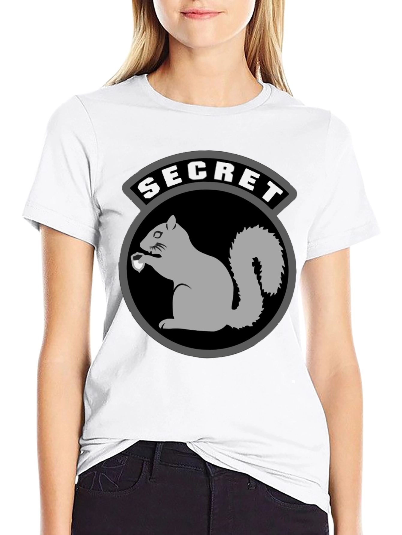 Black Secret Squirrel T-Shirt - Black Graphic Tee view 9