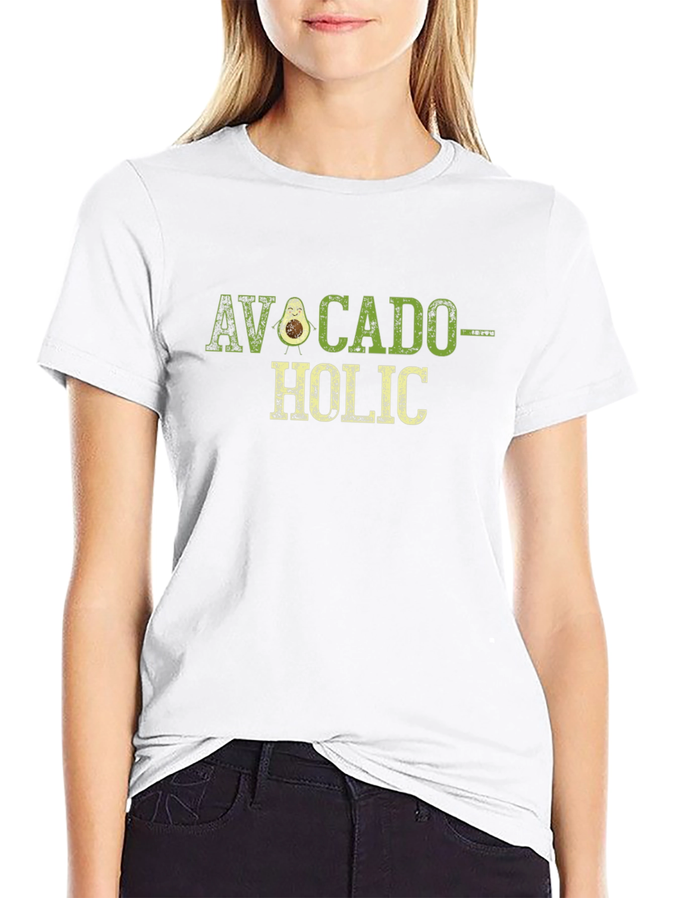 Black Avocado-Holic Graphic T-Shirt view 9
