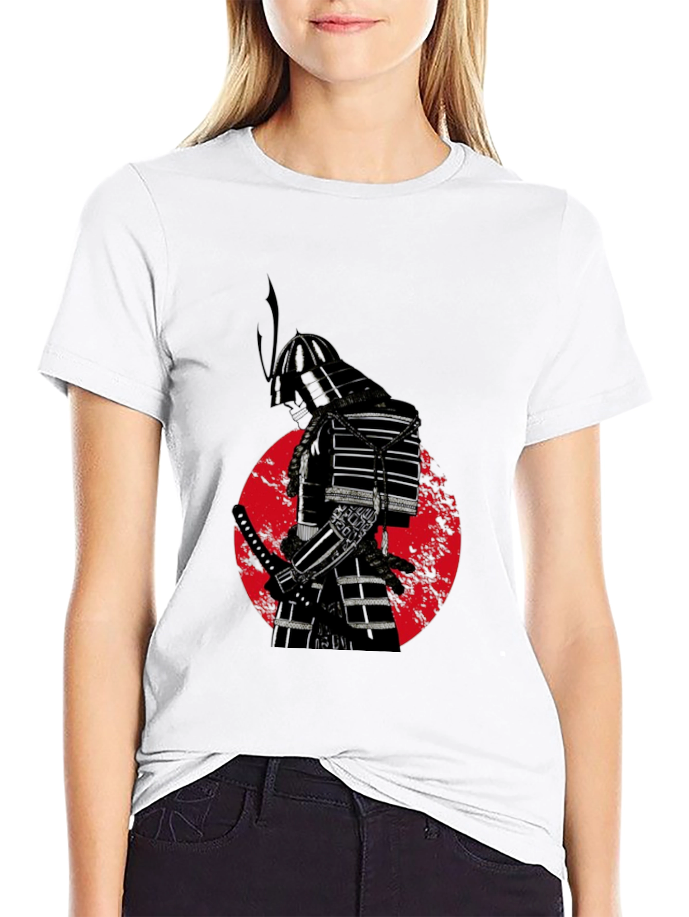 Black Samurai Warrior Graphic Tee view 9