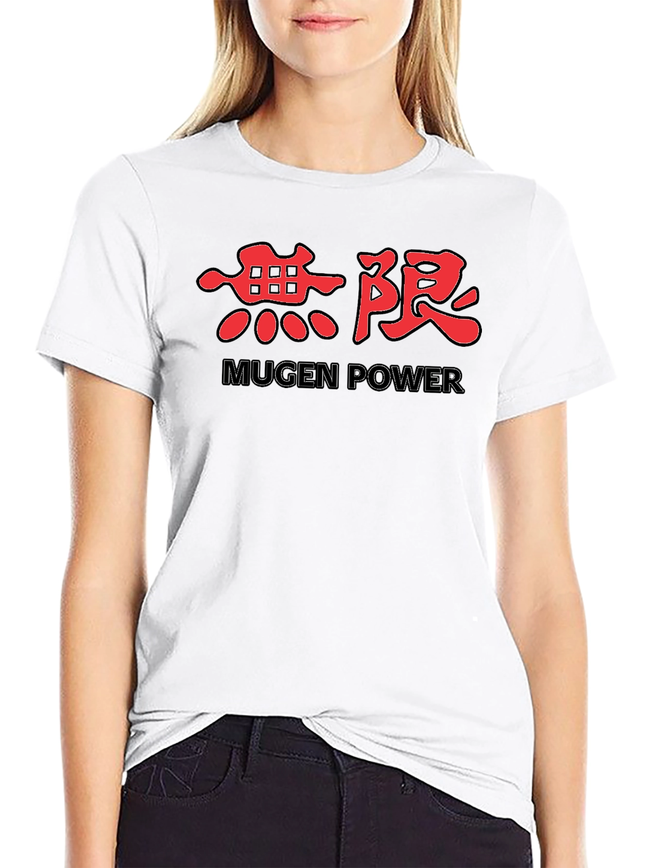 Black Mugen Power Kanji T-Shirt - Black Graphic Tee view 9