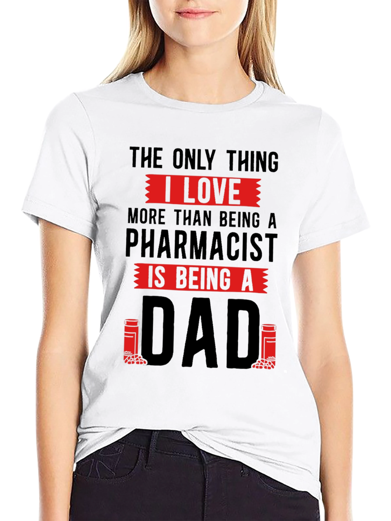 Black Pharmacist Dad T-Shirt - Love Being A Dad view 9