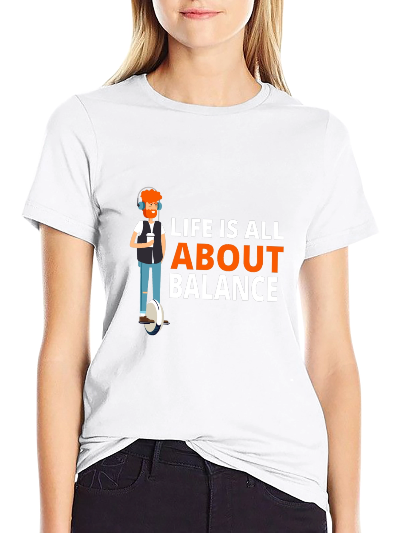 Black Life is All About Balance Graphic T-Shirt view 9