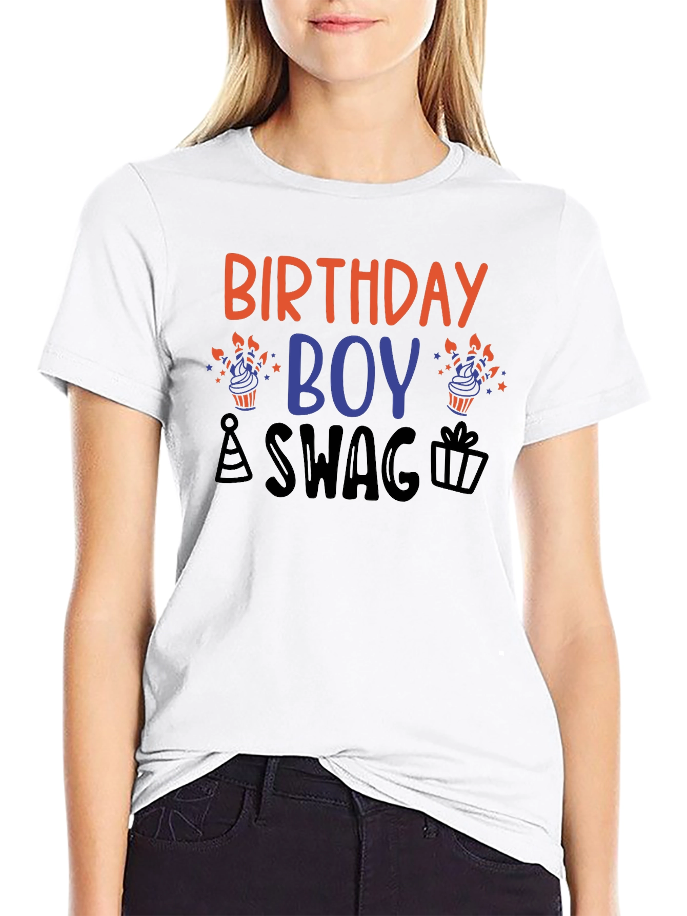 Black Birthday Boy Swag T-Shirt view 9