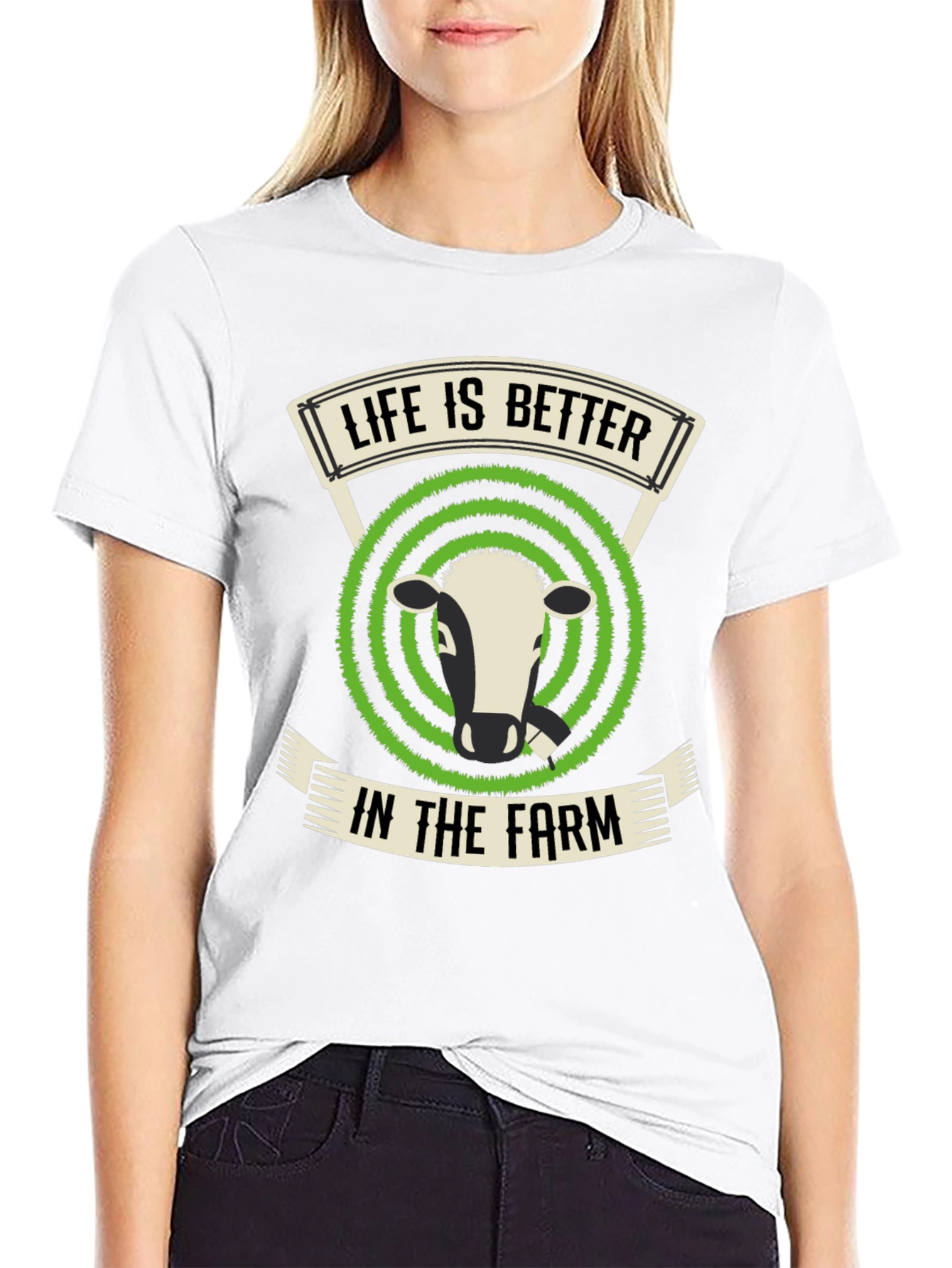 Black Life is Better in The Farm T-Shirt view 9