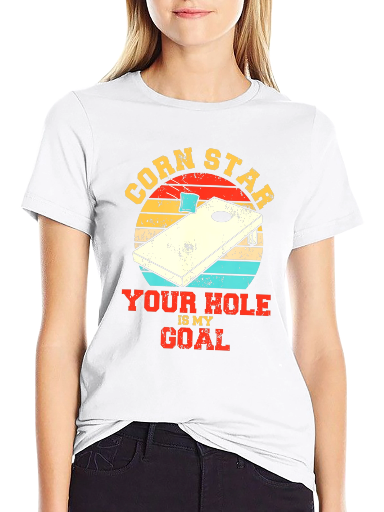 Black Corn Star T-Shirt - Your Hole Is My Goal view 9