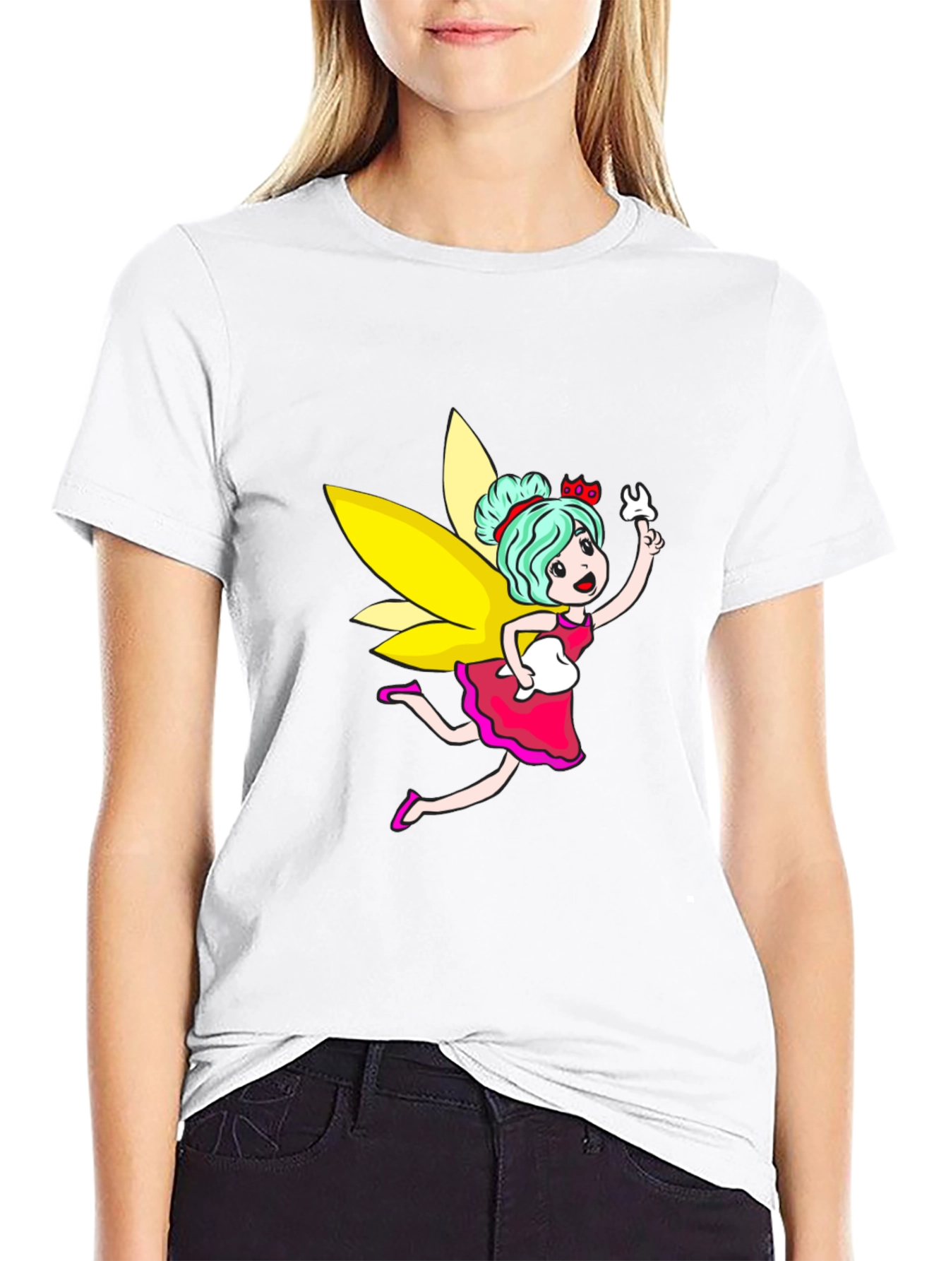 Black Tooth Fairy Graphic Black T-Shirt view 9