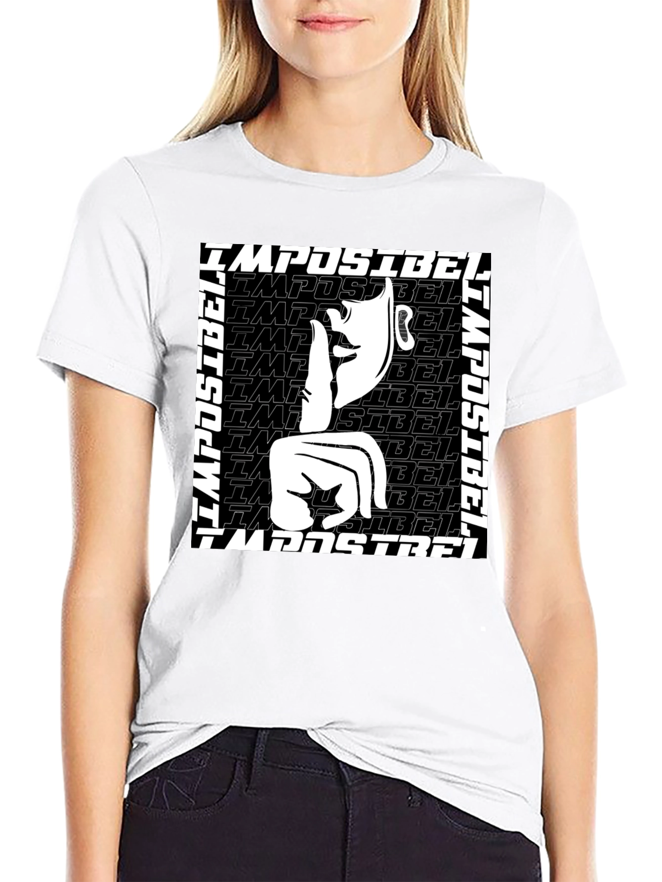 Black Impossible Graphic Tee - Black Short Sleeve view 9
