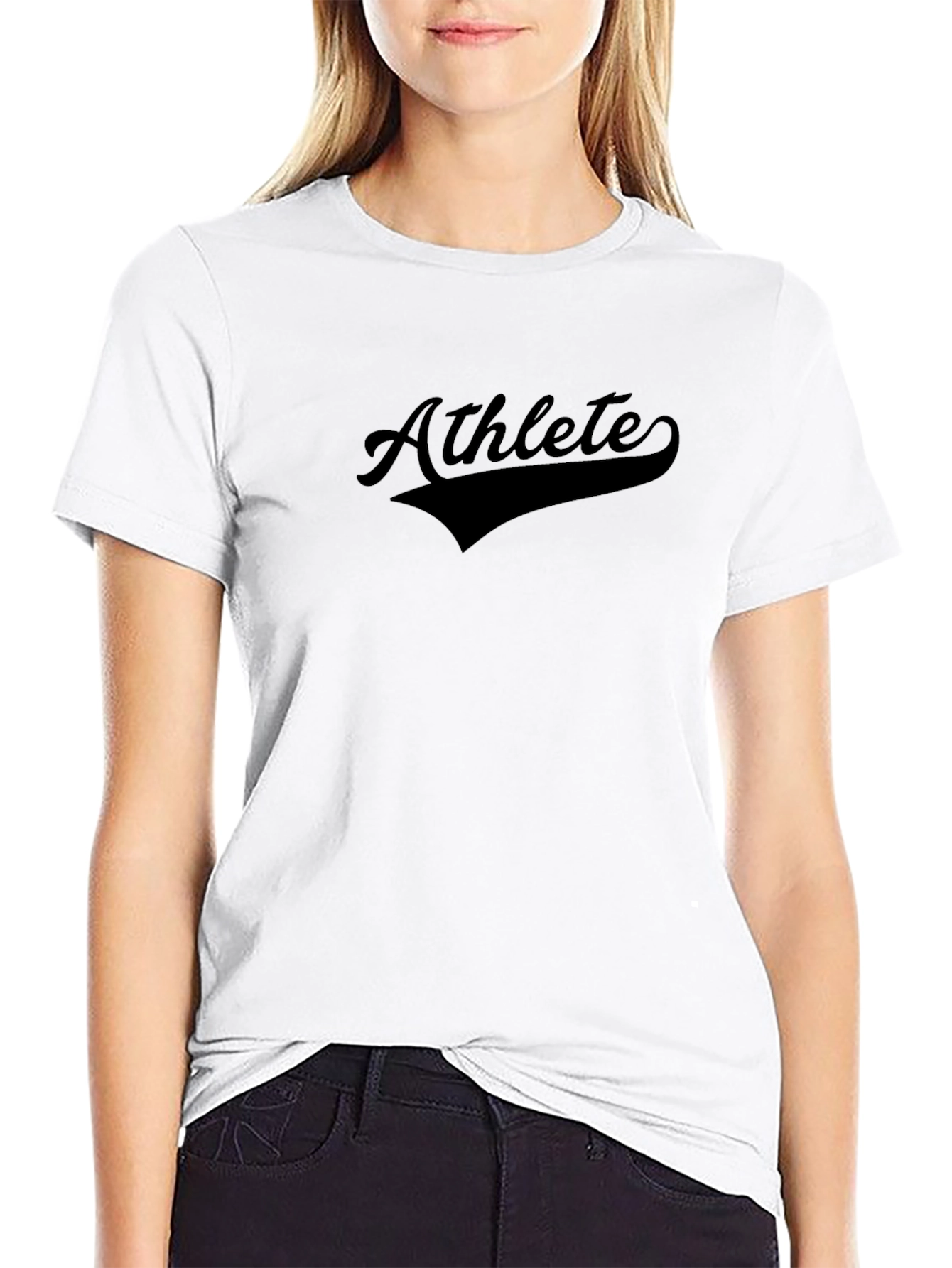 Black Athlete Graphic Tee - Black view 9