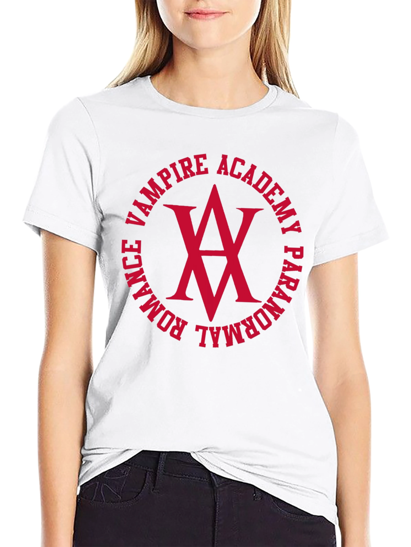 Black Vampire Academy Graphic T-Shirt - Romance Paranormal view 9