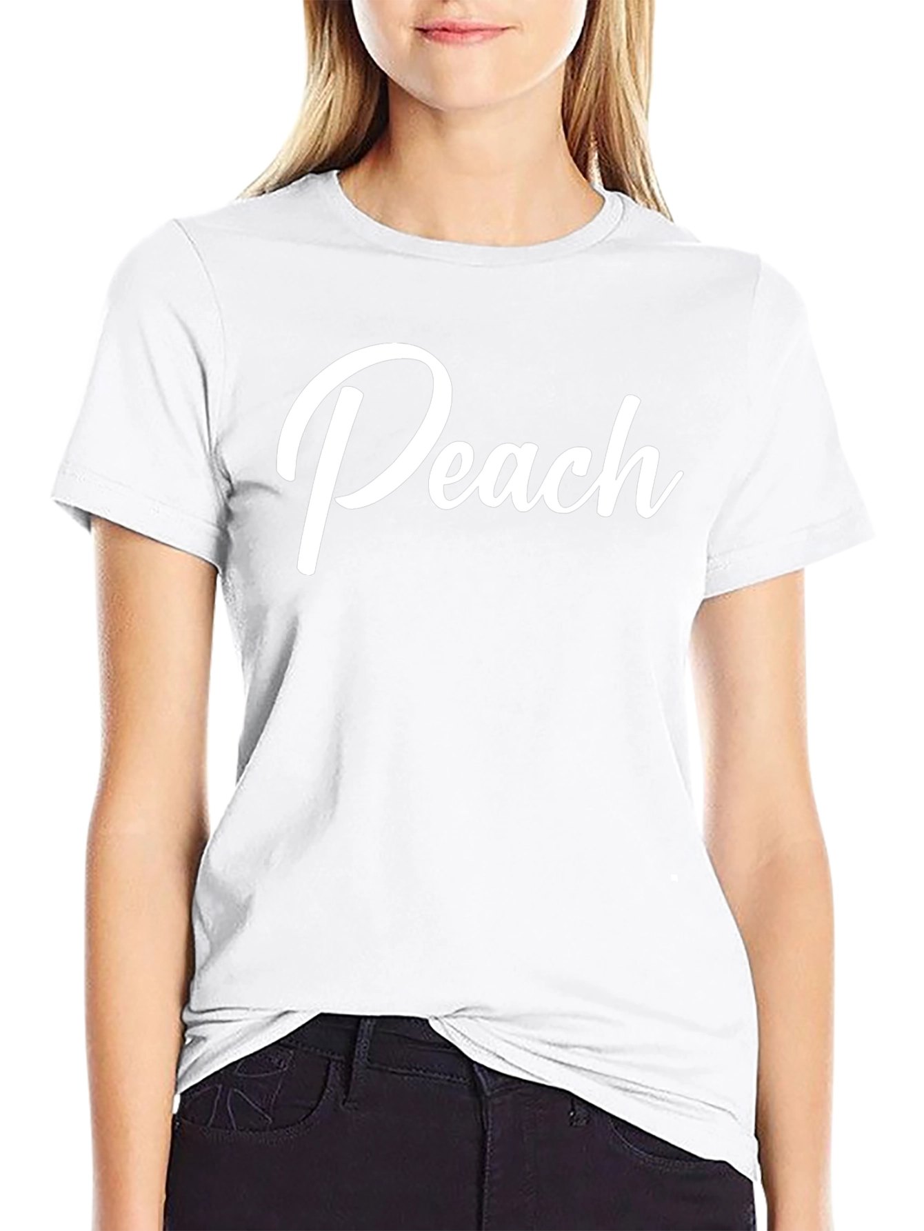 Peach Graphic Tee - Stylish Comfort - 9