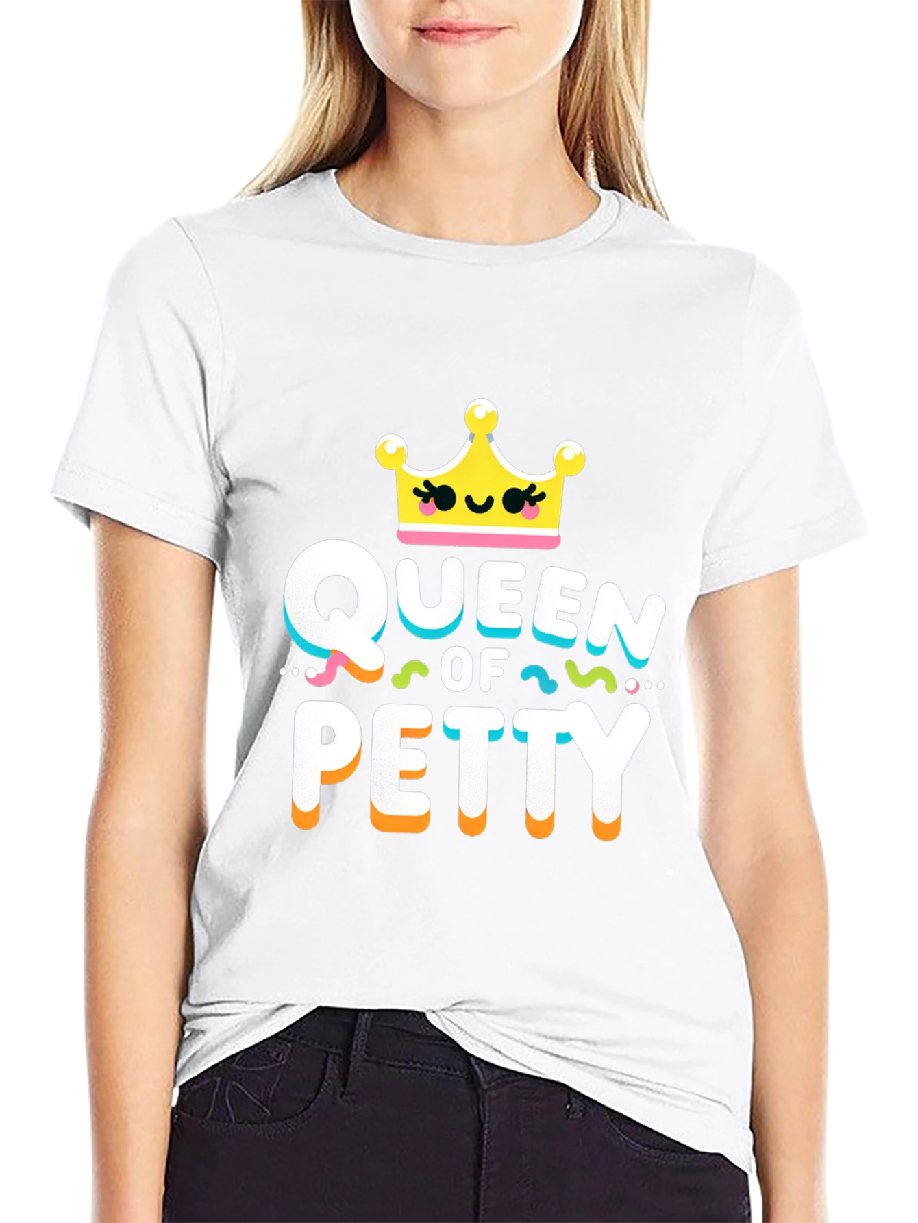 Black Queen of Petty Graphic T-Shirt view 9
