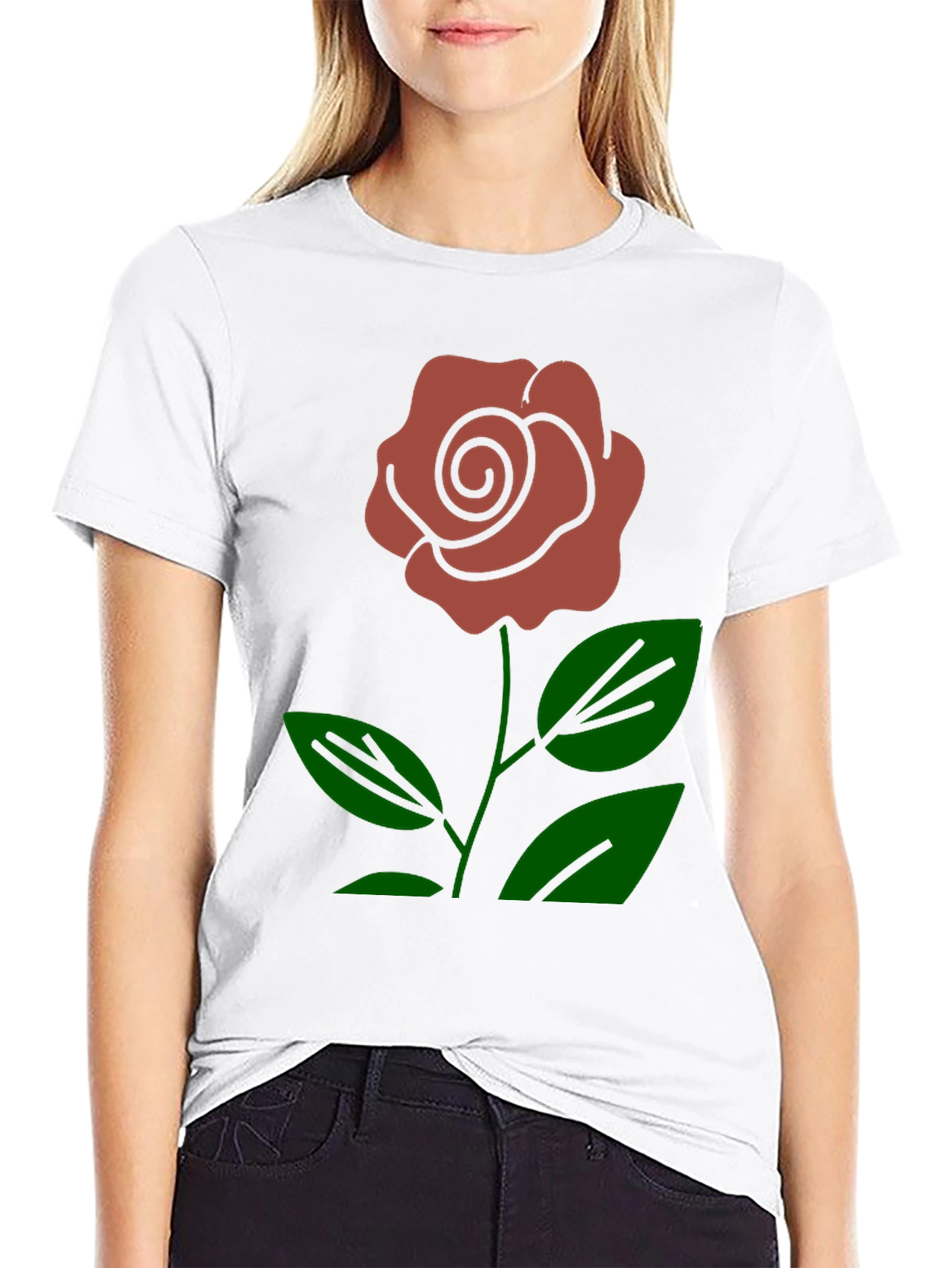 Black Rose Graphic Print T-Shirt view 9