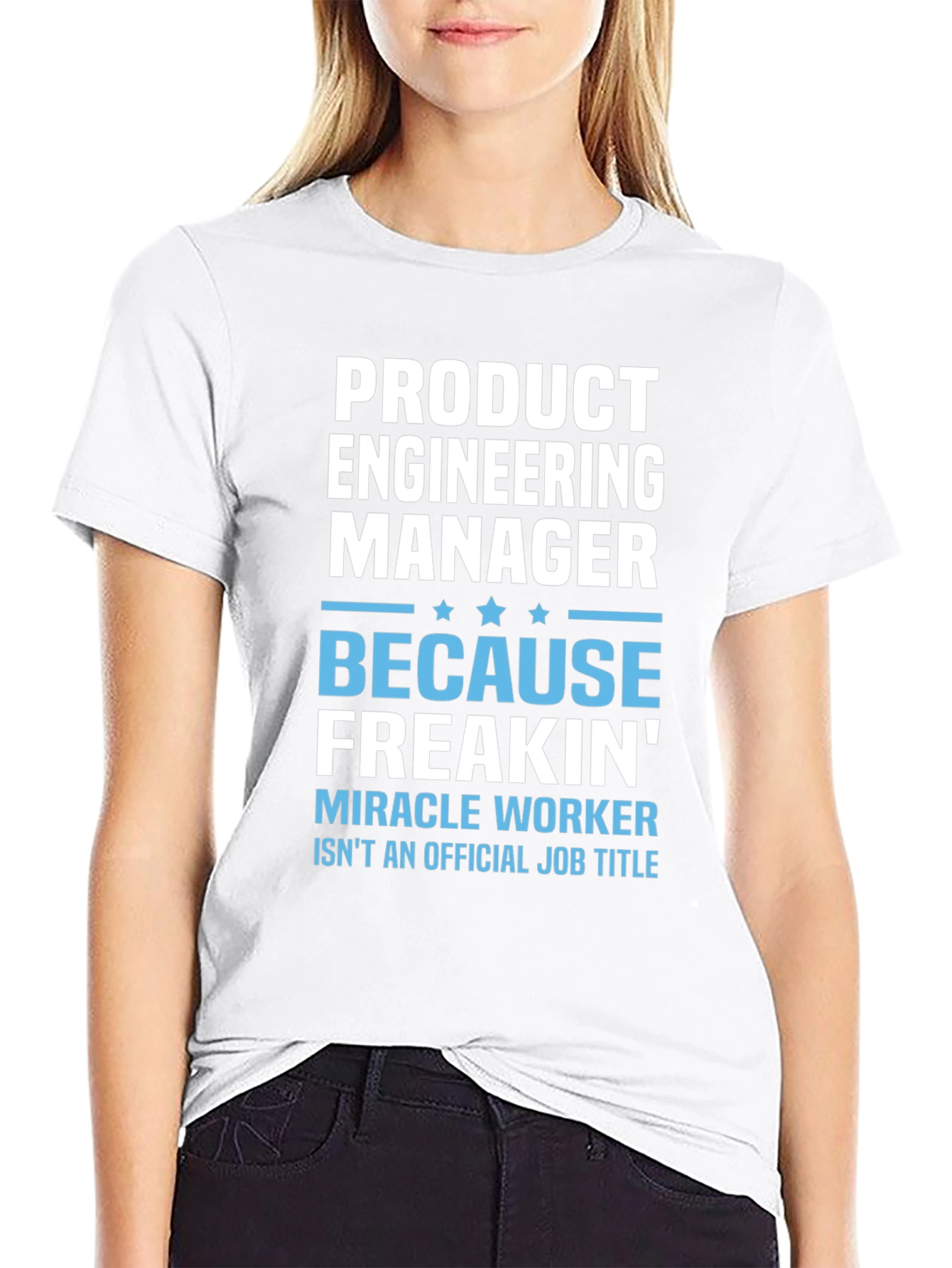 Black Product Engineering Manager T-Shirt view 9
