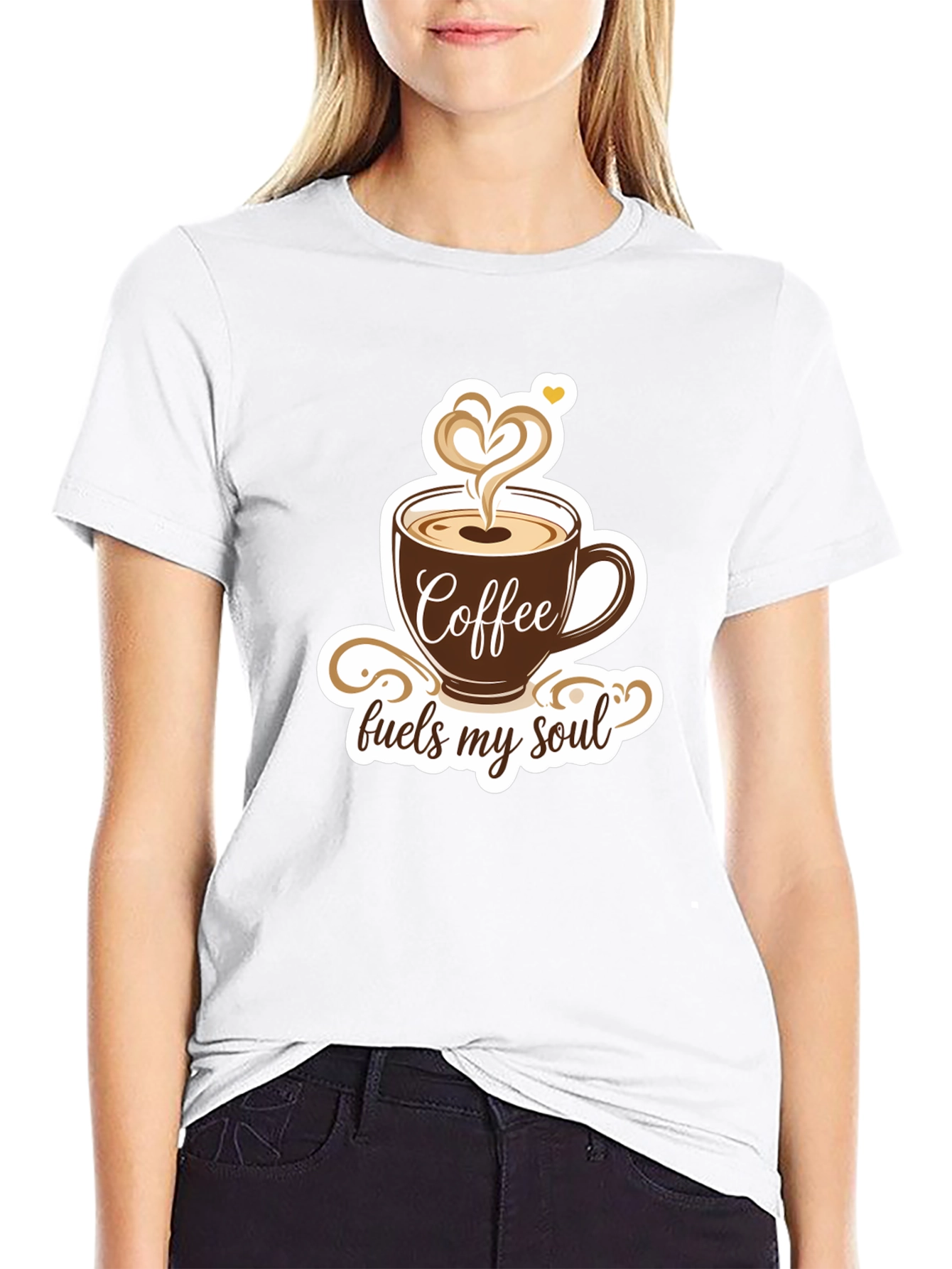 Black Coffee Fuels My Soul Graphic T-Shirt view 9