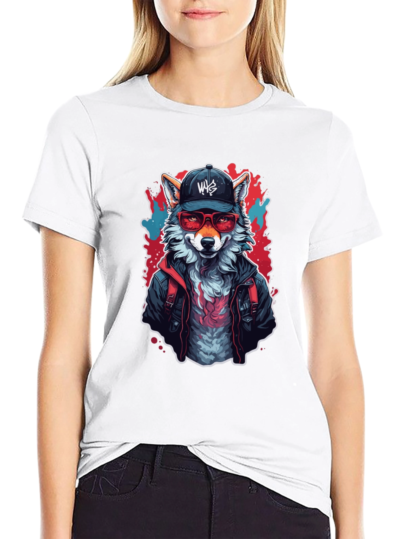 Urban Fox Graphic Tee - Cool Animal Design - 9