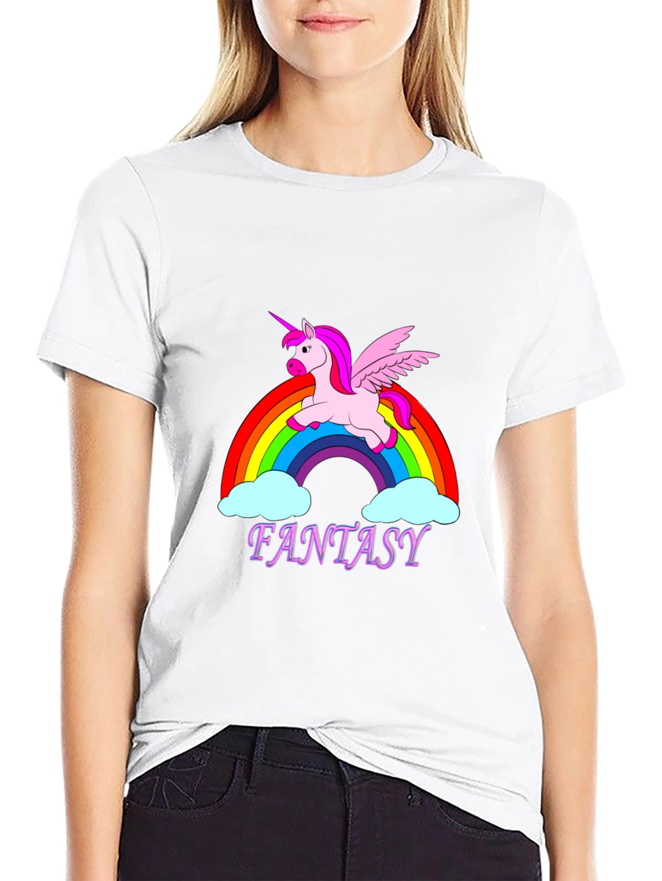 Unicorn Fantasy Rainbow Graphic T-Shirt - 9
