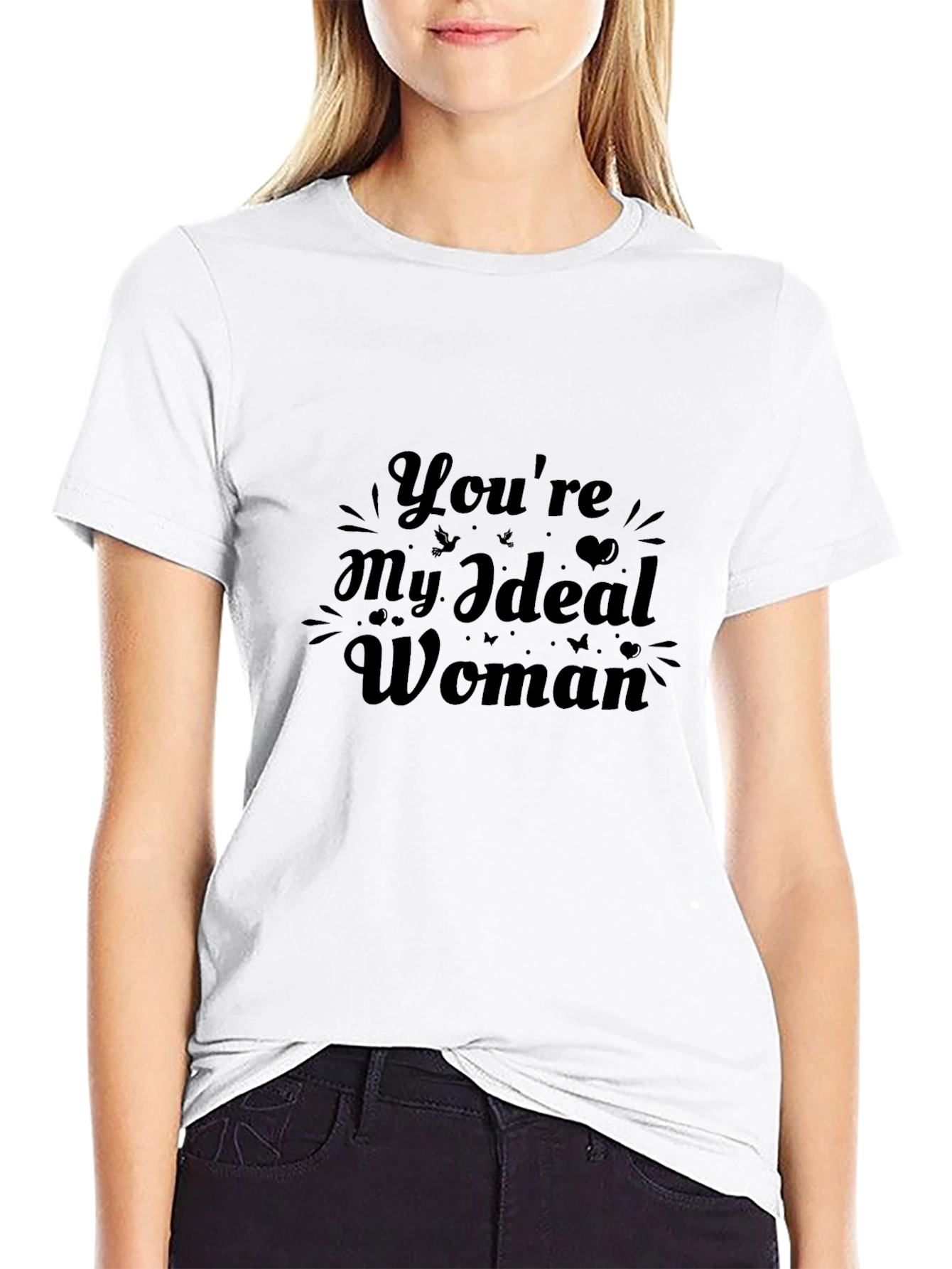 Black Ideal Woman Graphic Tee view 9