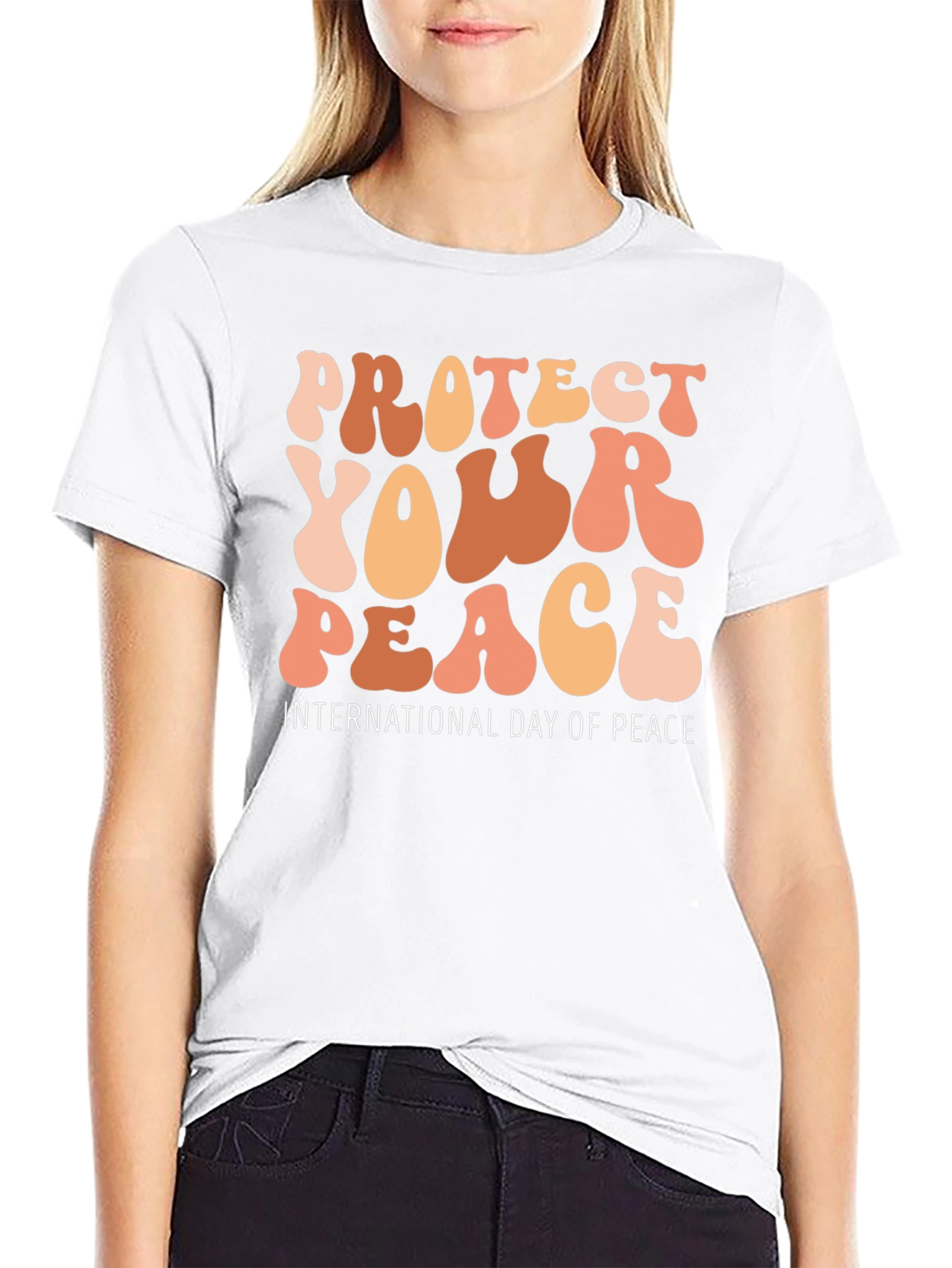 Black Peace Day T-Shirt - Protect Your Peace Graphic Tee view 9