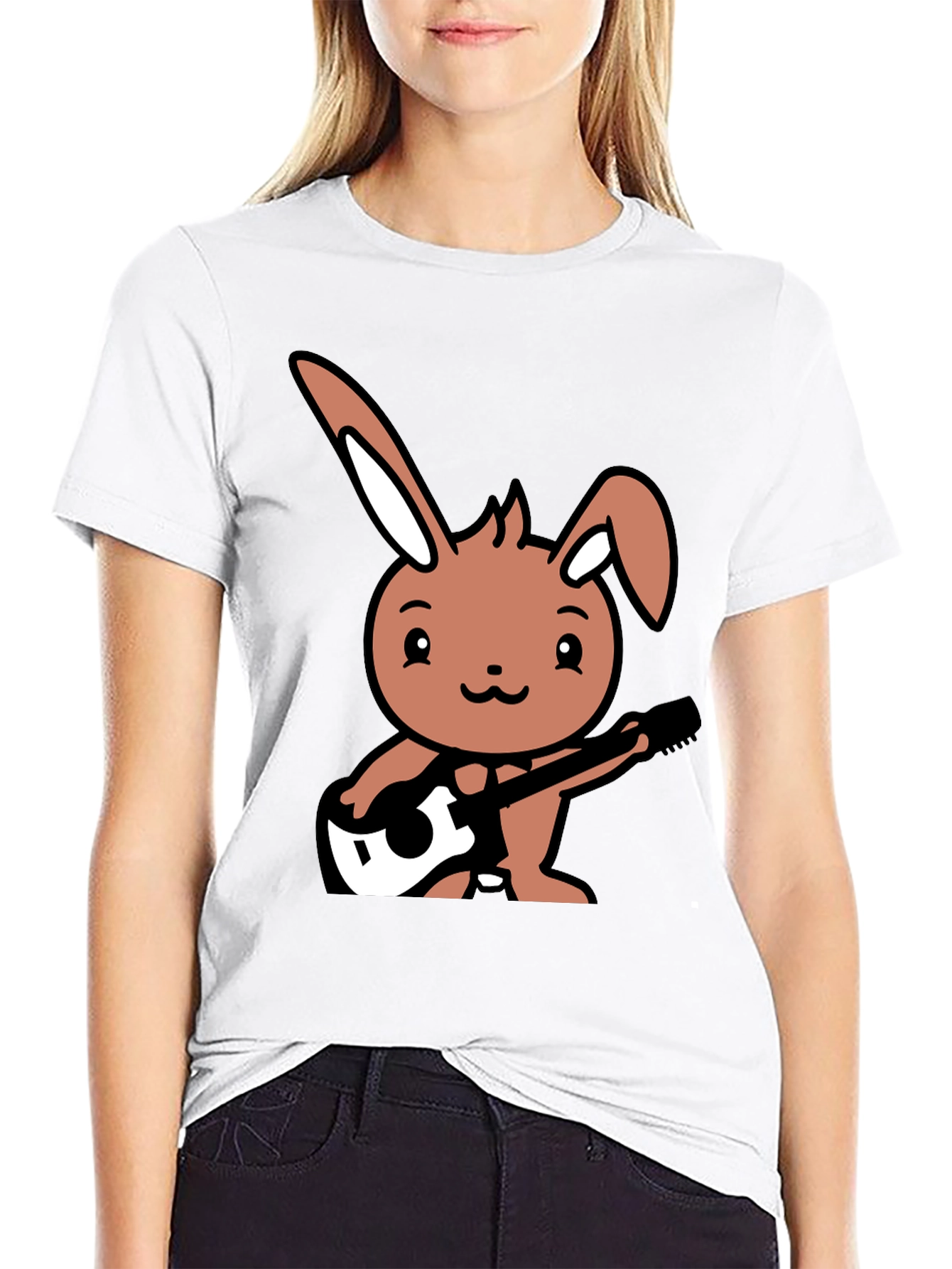 Black Bunny Rocker Graphic Tee view 9