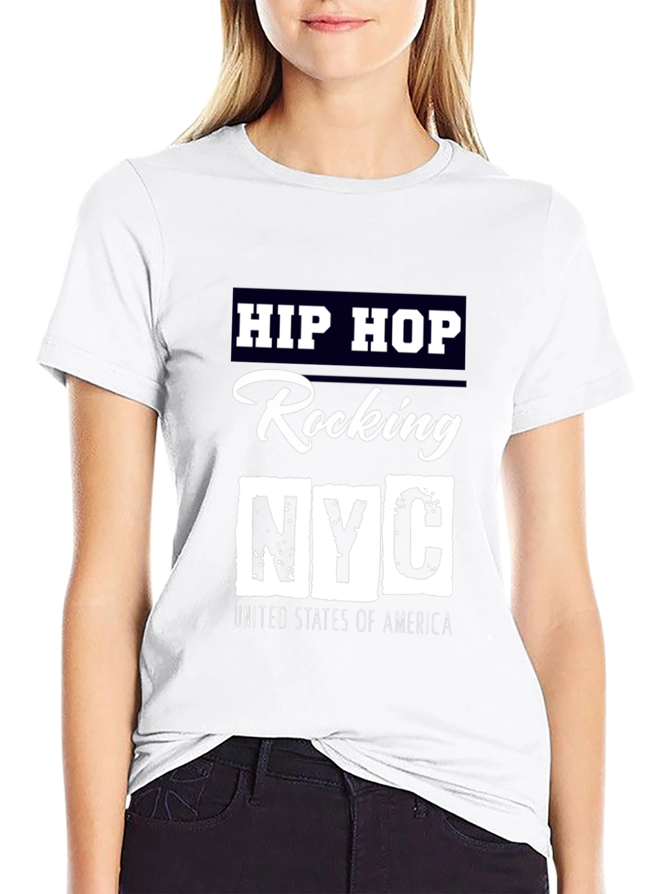 Black Hip Hop Rocking NYC T-Shirt view 9