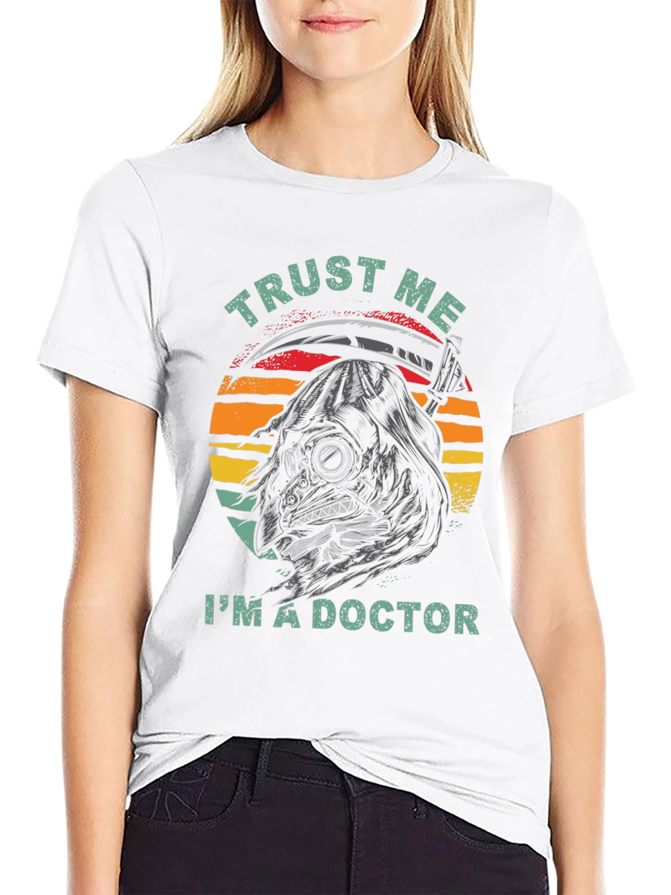 Black Trust Me I'm a Doctor Plague T-Shirt view 9
