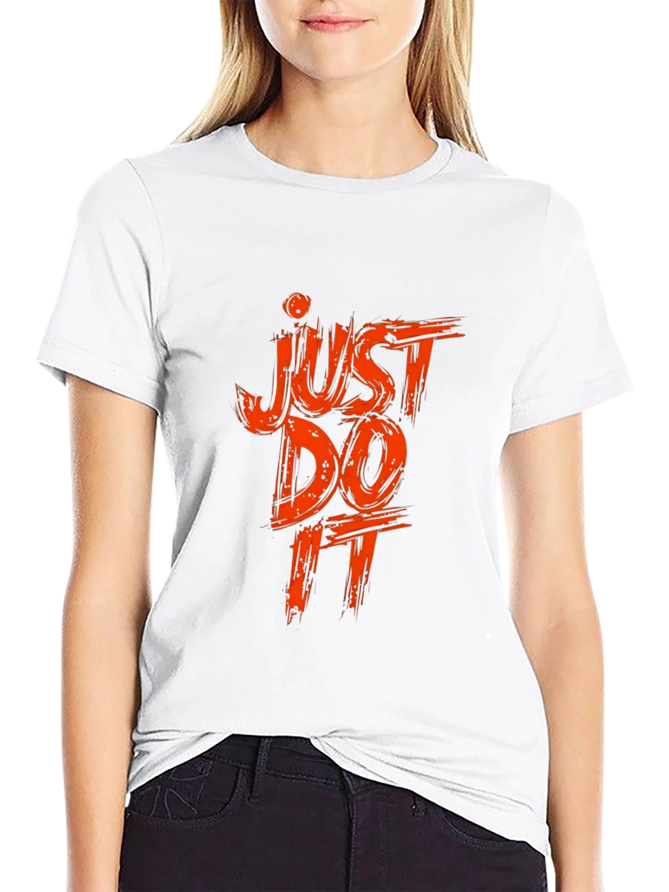 Black Just Do It Black Graphic Tee view 9