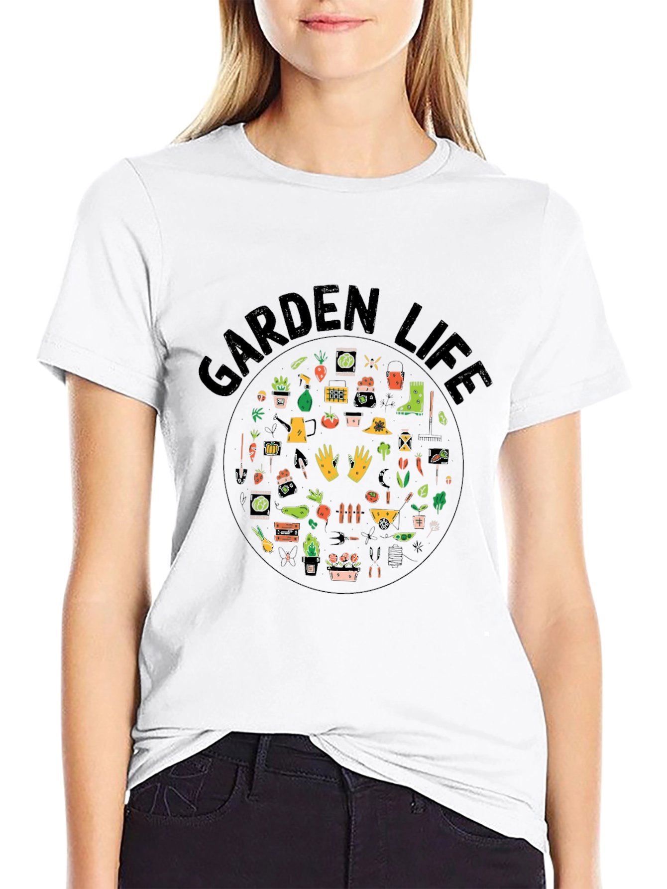 Black Garden Life Black T-Shirt view 9