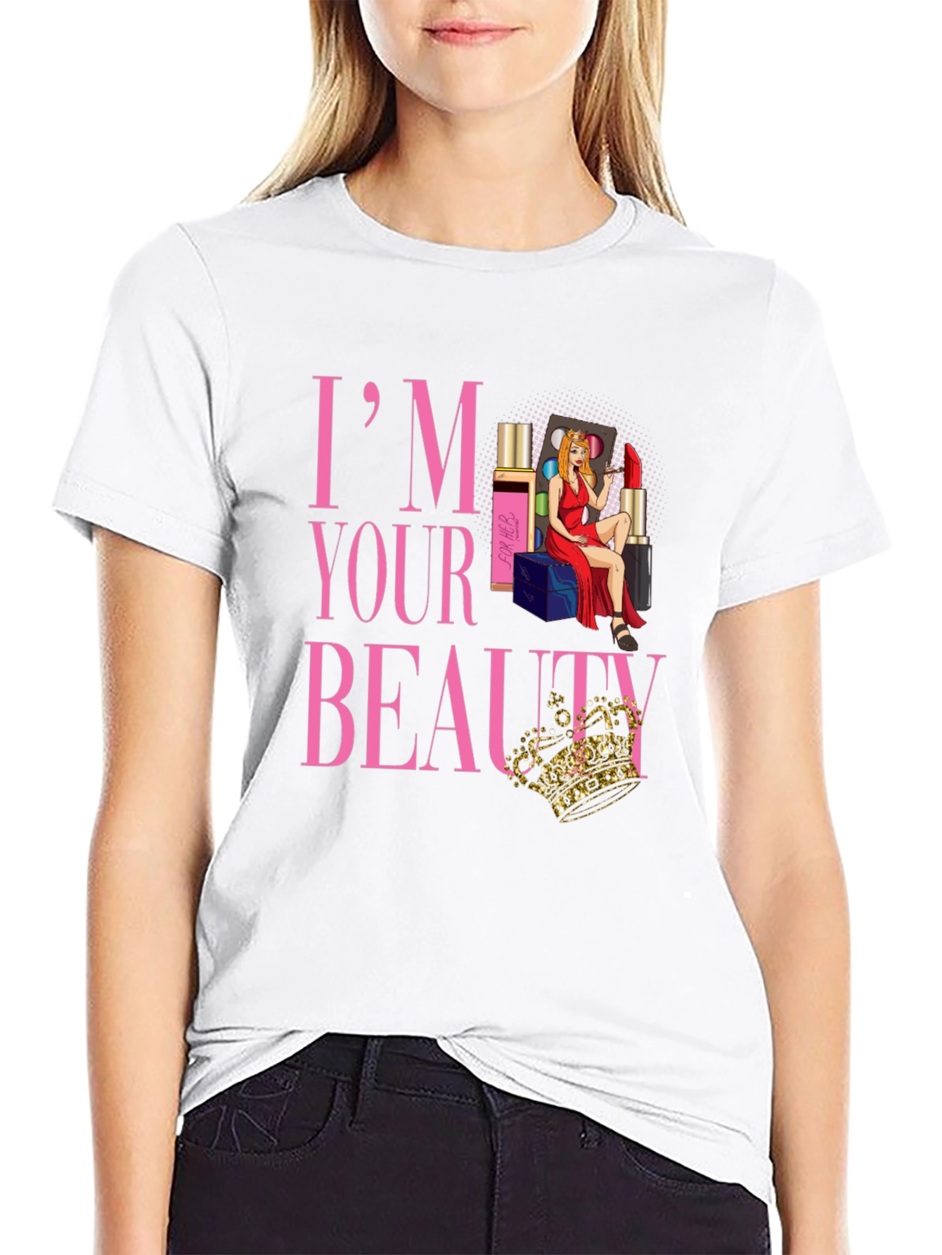 Black I'm Your Beauty T-Shirt view 9