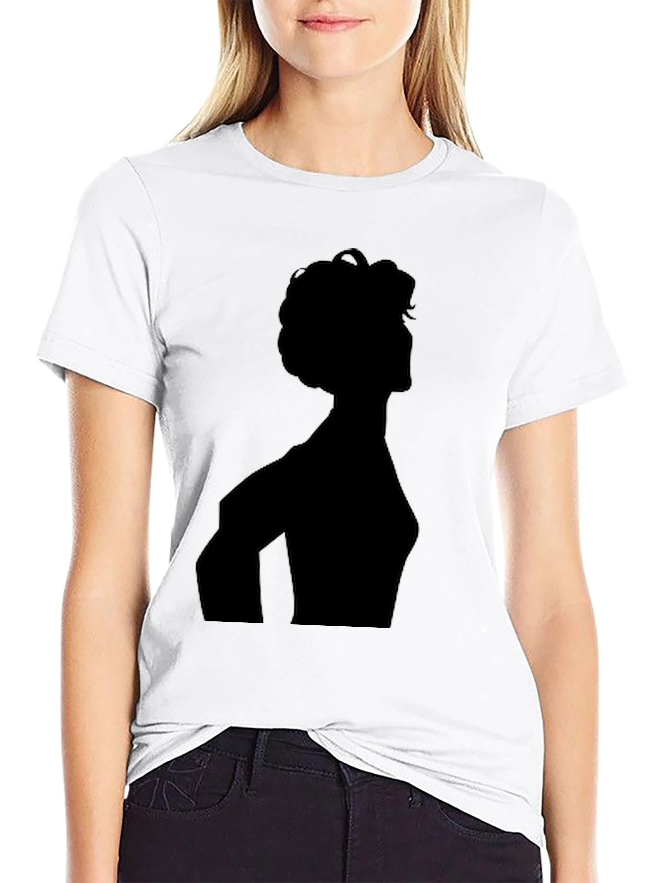 Black Silhouette Graphic Tee - Men's Black T-Shirt view 9