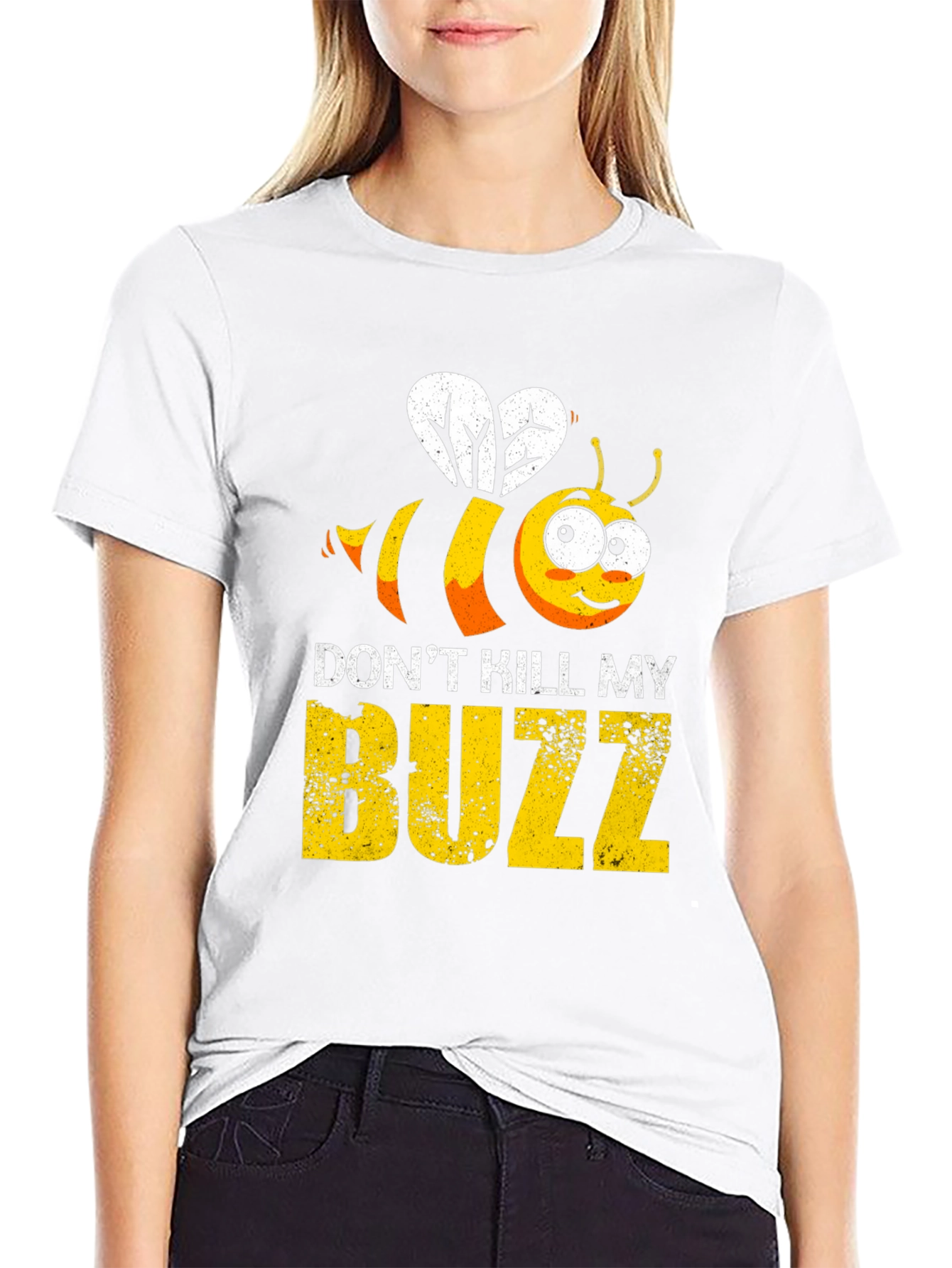 Black Don't Kill My Buzz Graphic T-Shirt view 9