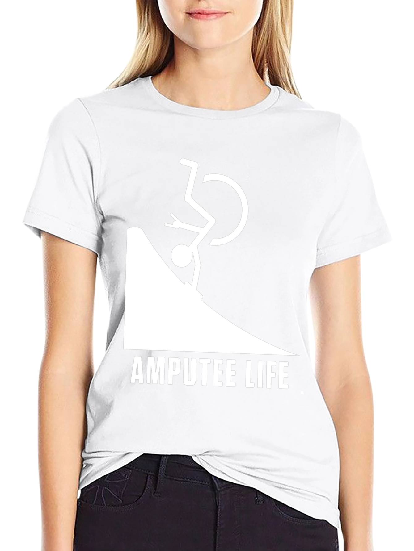 Black Amputee Life T-Shirt view 9