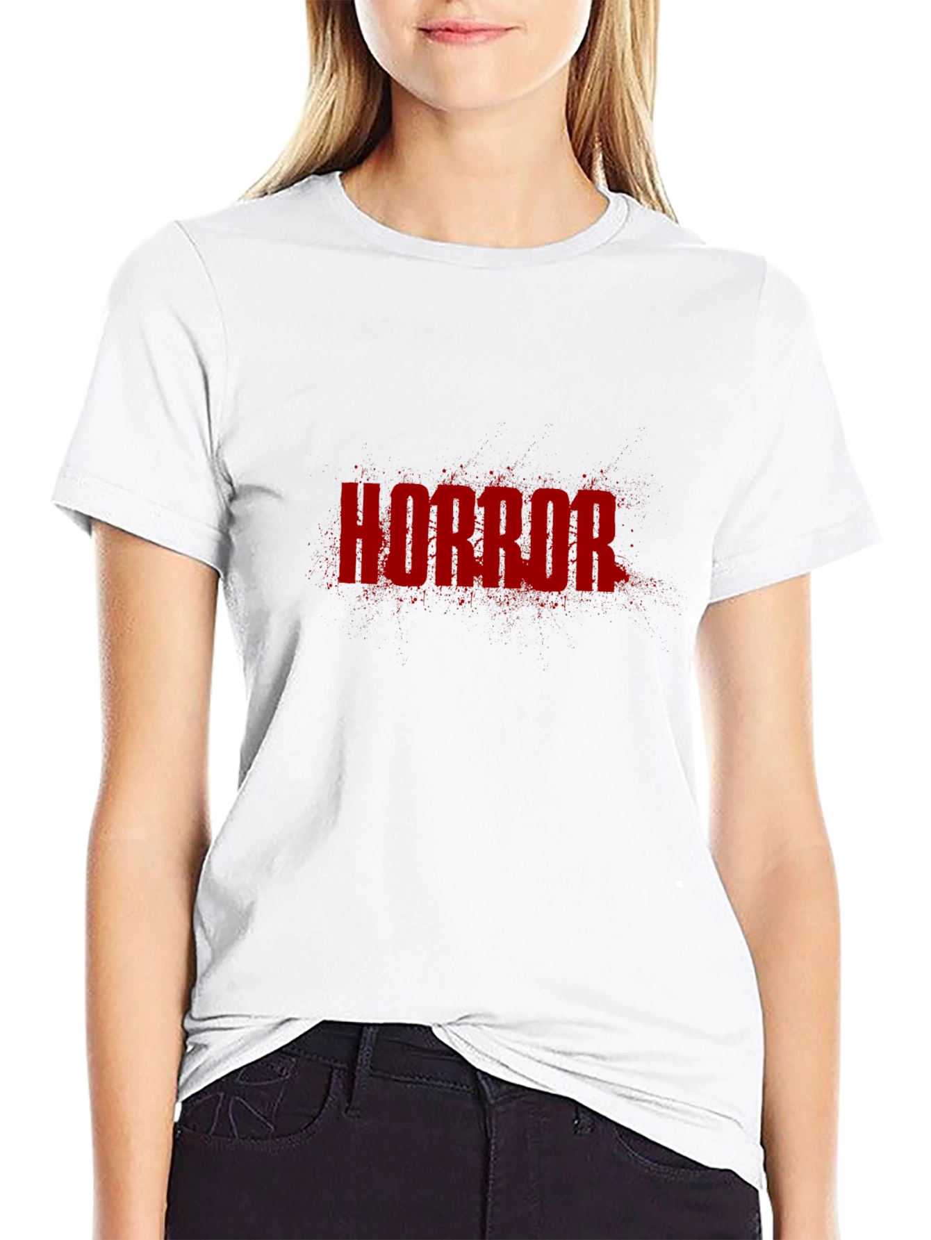 Black Horror Graphic T-Shirt - Black Tee view 9