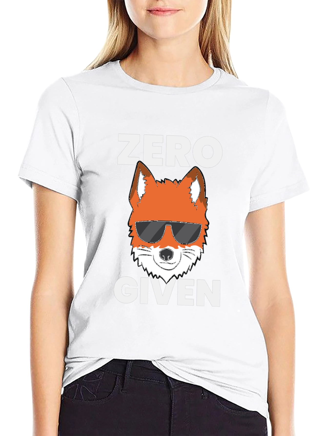 Black Zero Fox Given T-Shirt view 9