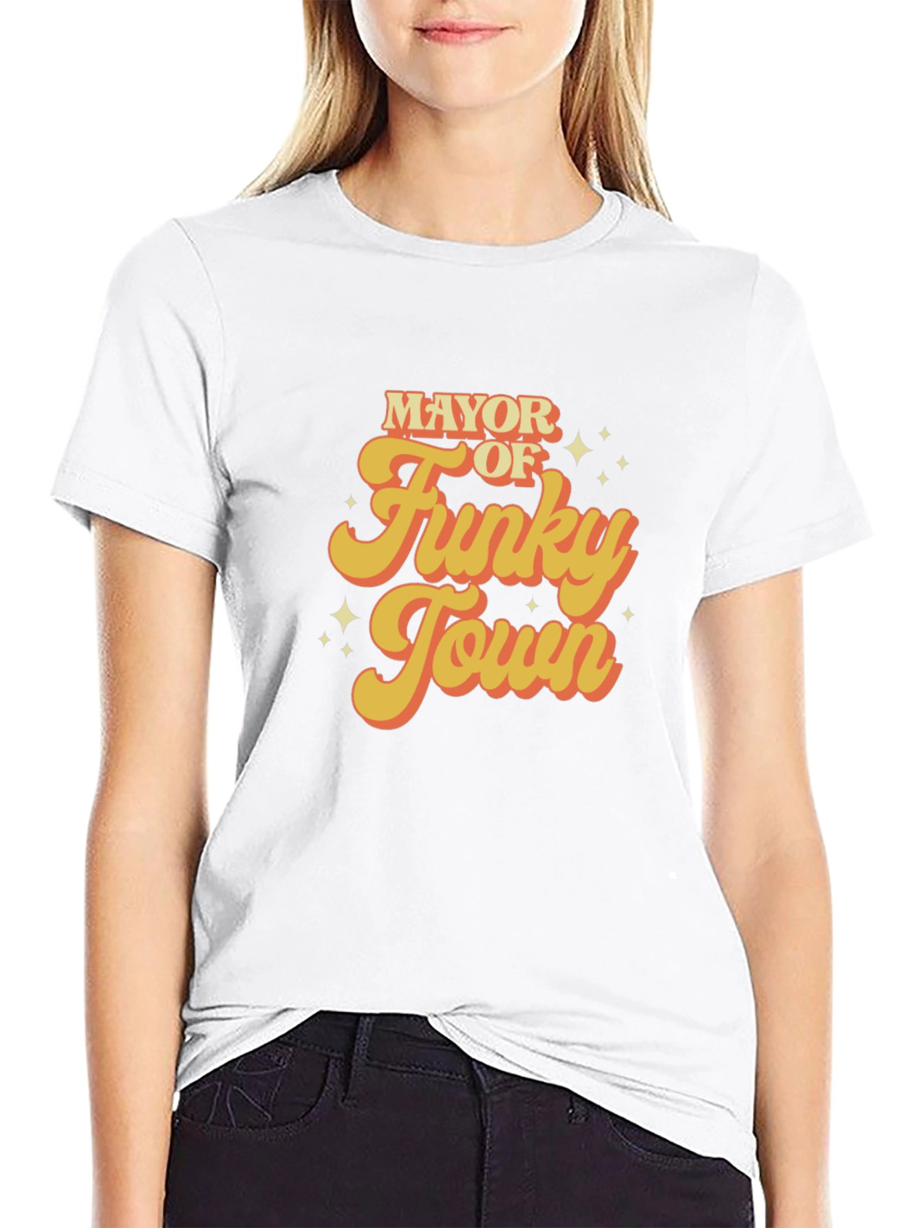 Black Mayor of Funky Town Graphic Tee - Retro Design view 9