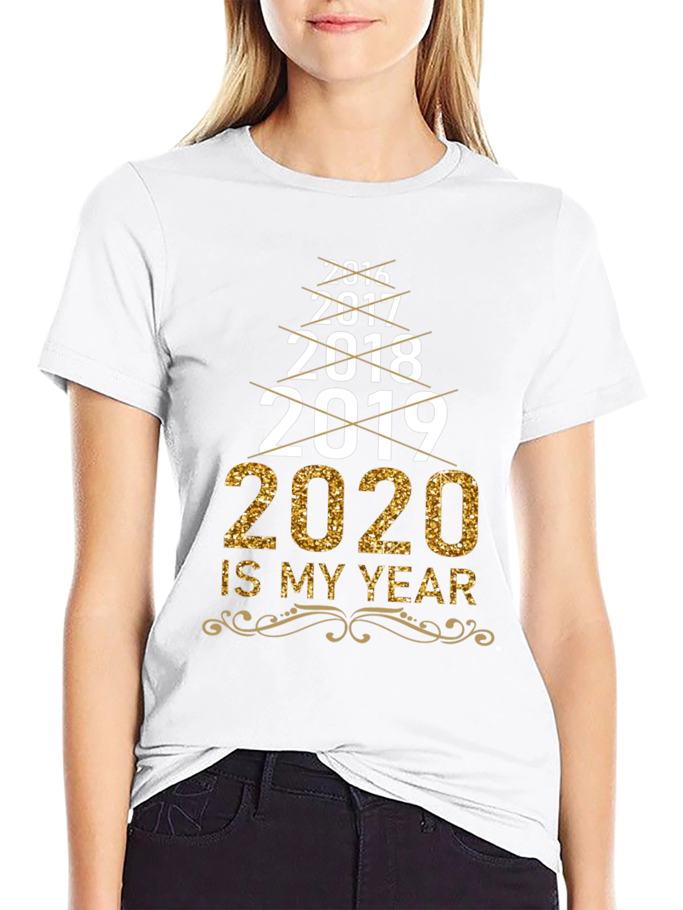 Black 2020 Is My Year T-Shirt view 9