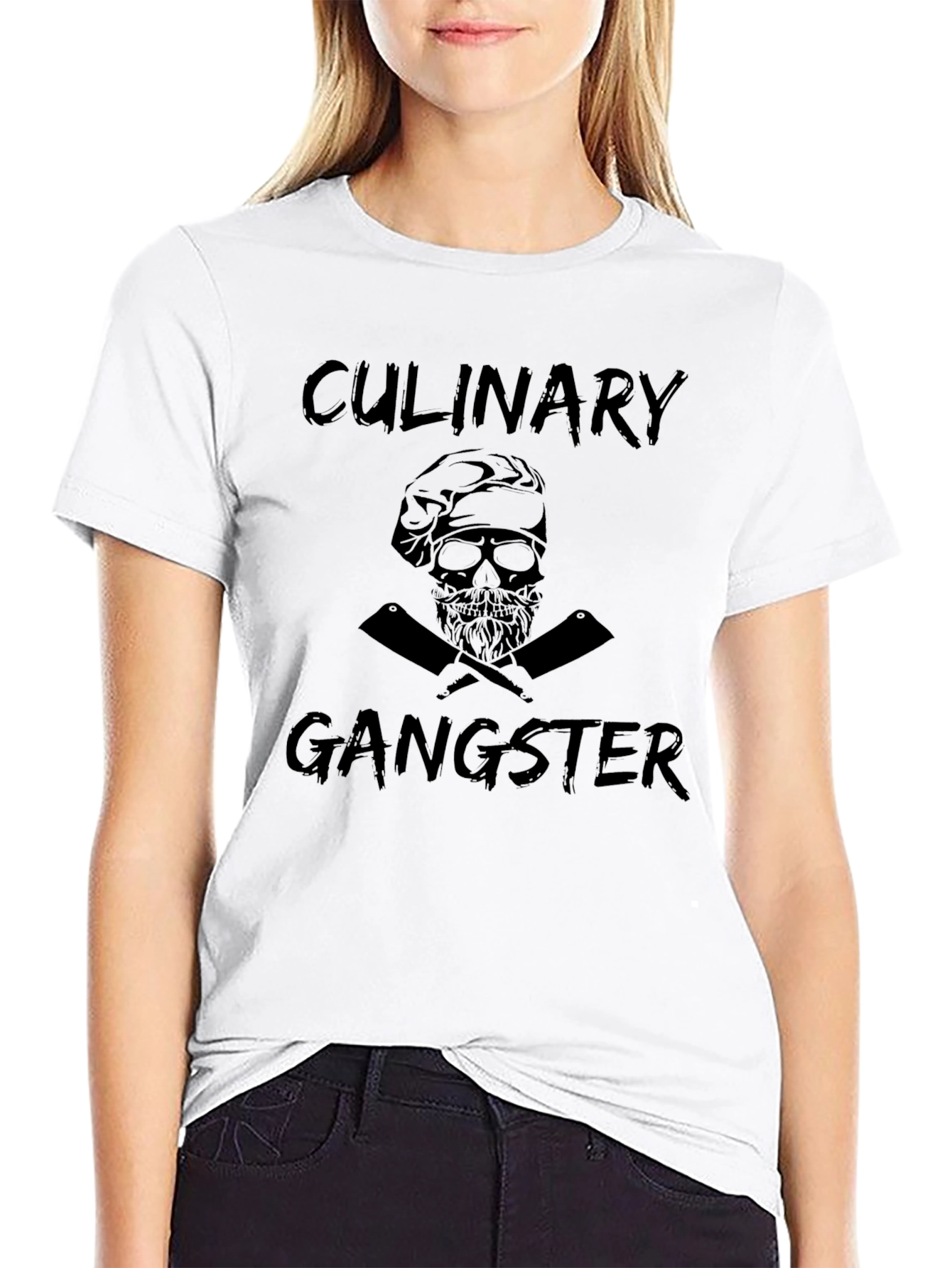 Black Culinary Gangster Black Graphic T-Shirt view 9