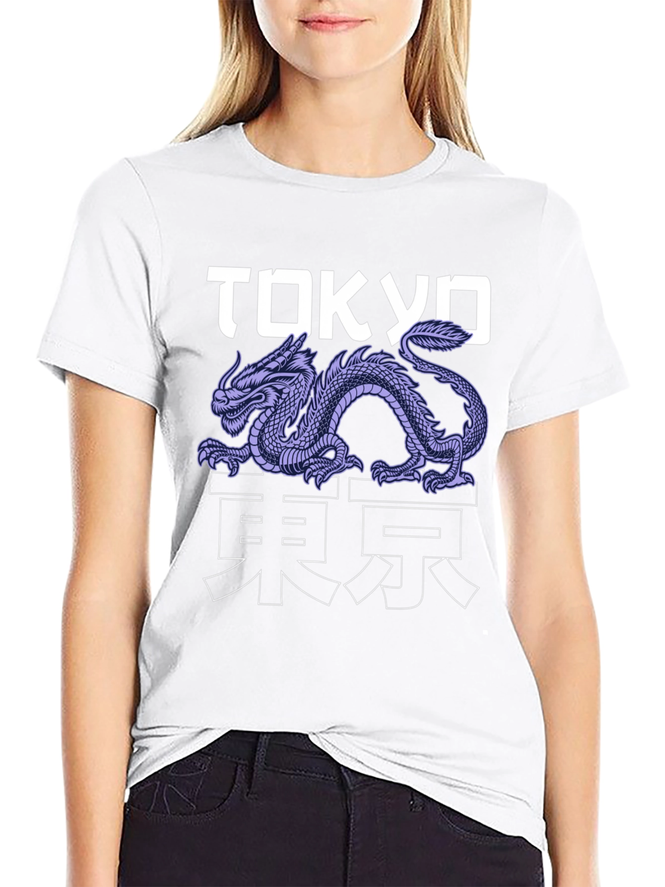 Black Tokyo Dragon Graphic Tee - Urban Style view 9