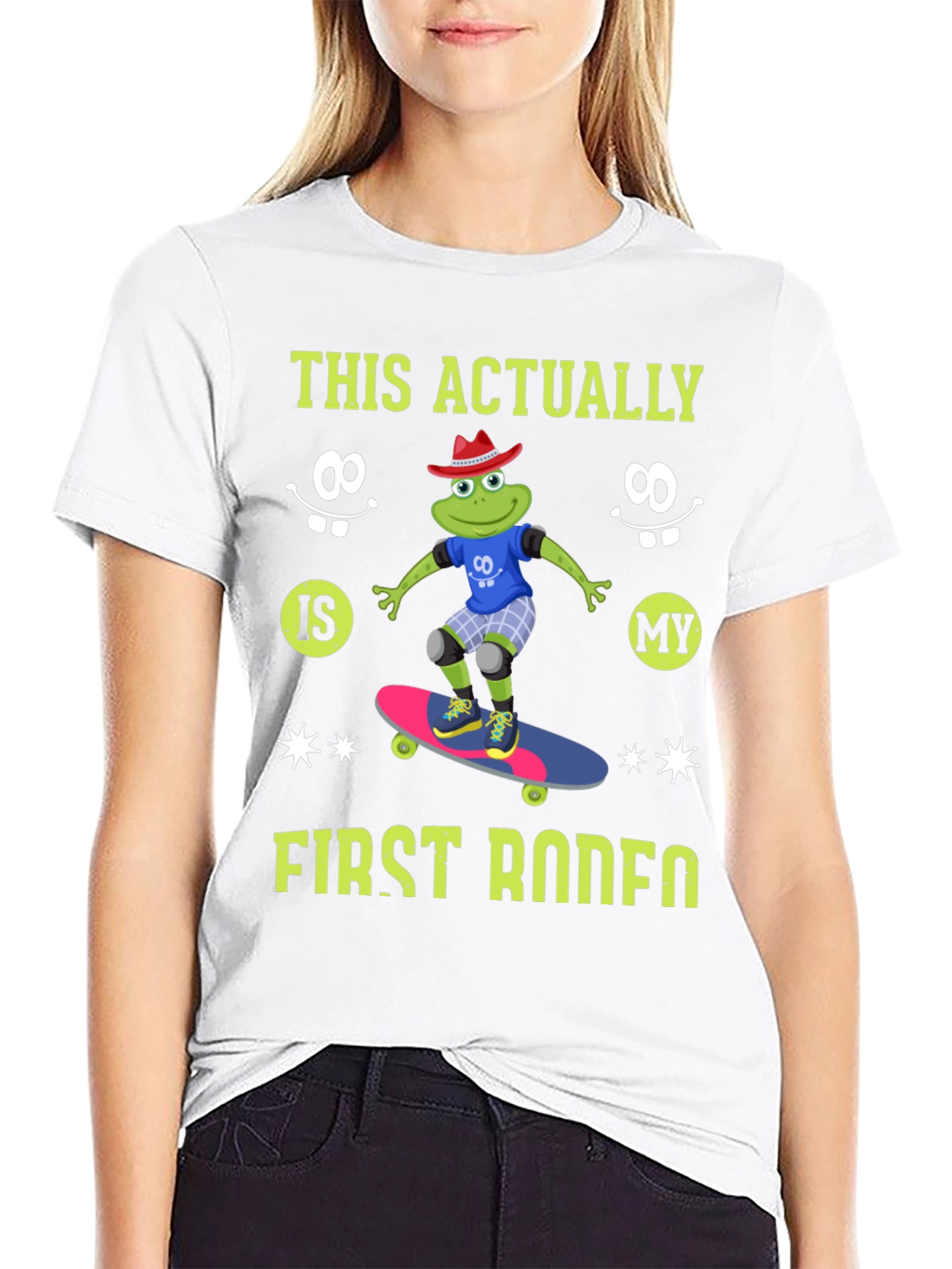 Black Frog Skateboarder T-Shirt - First Rodeo view 9