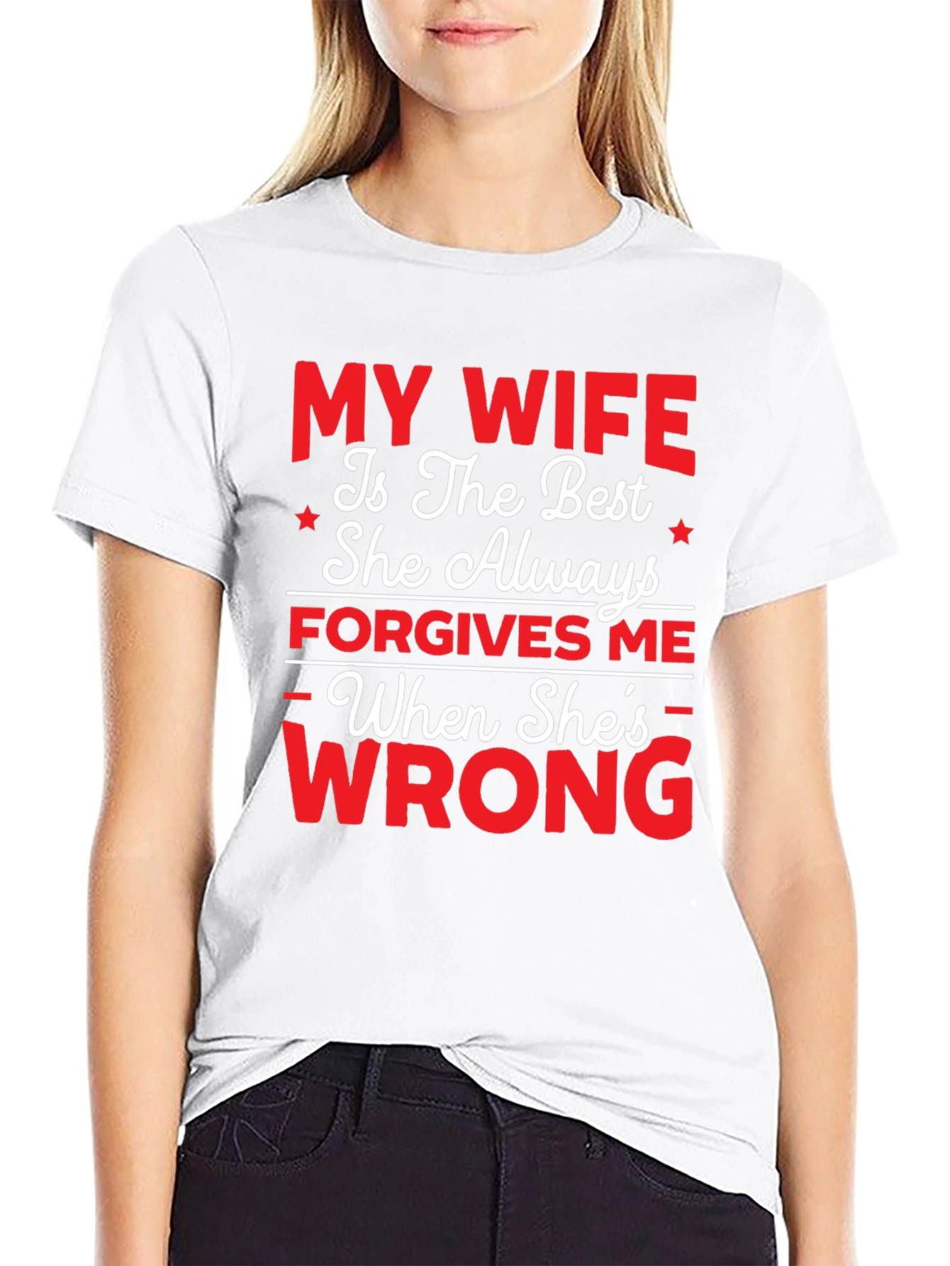 Black Funny My Wife T-Shirt - Husband Humor Tee view 9