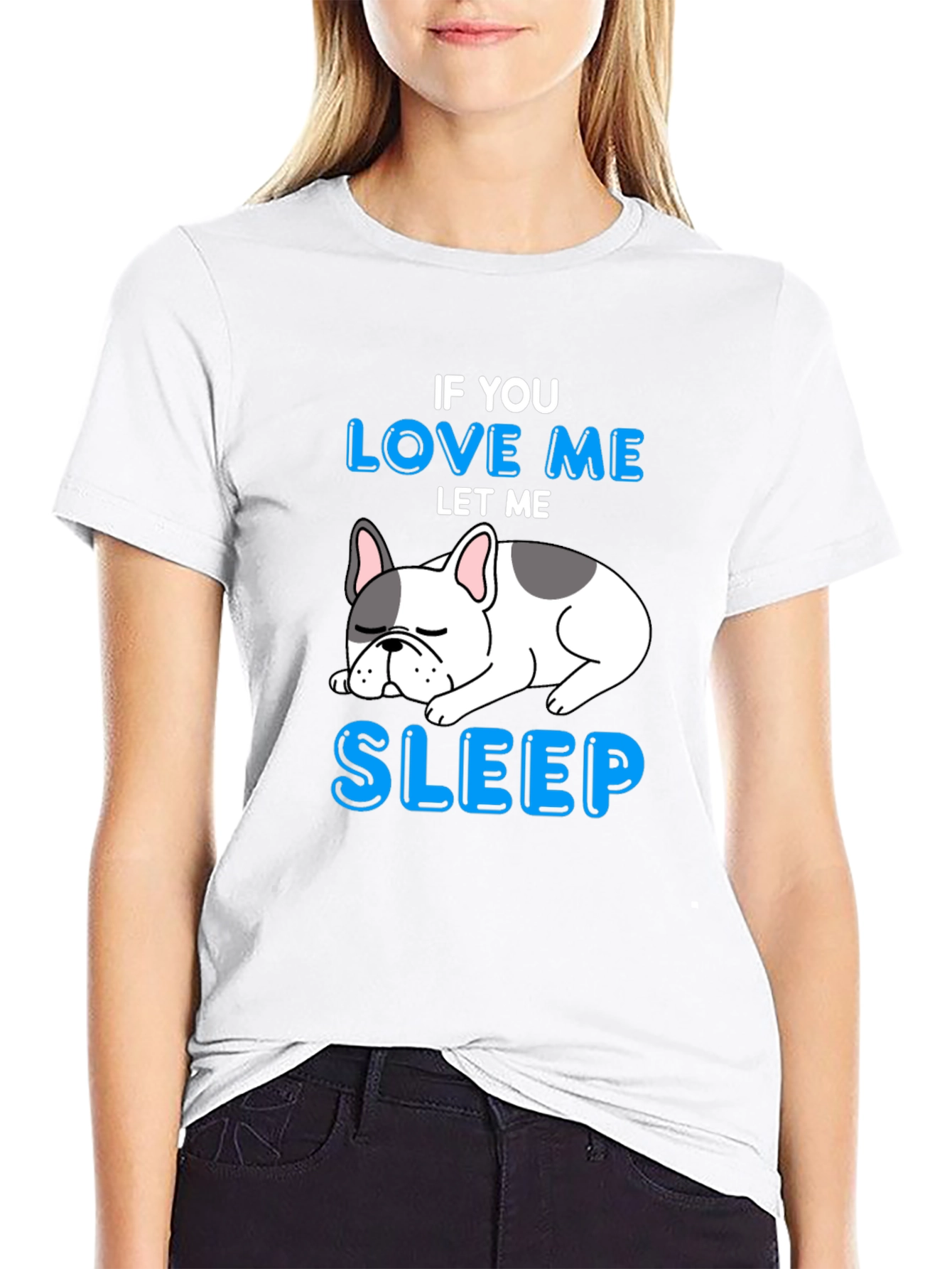Black If You Love Me Let Me Sleep T-Shirt view 9