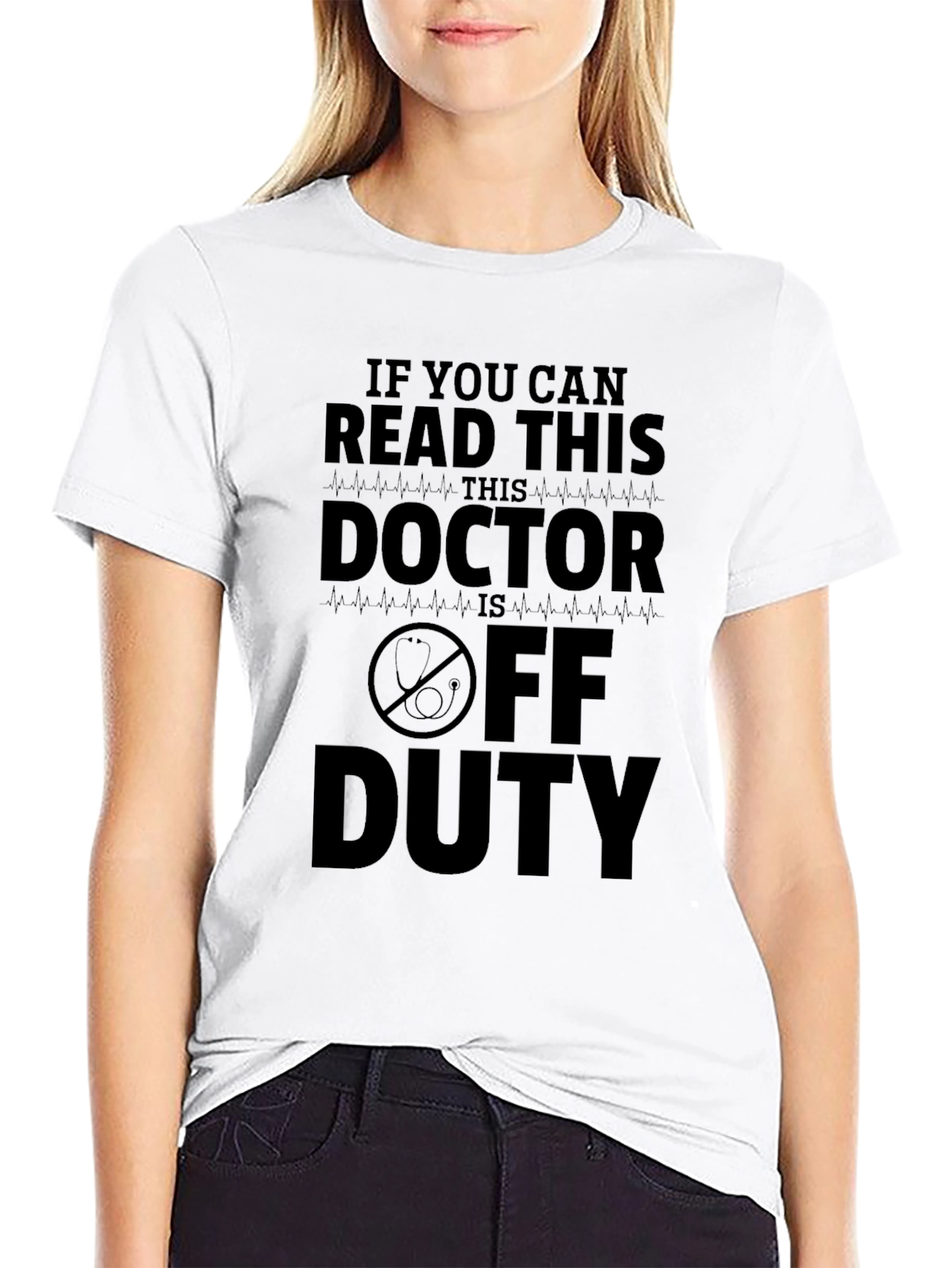 Black Doctor Off Duty Black Graphic Tee view 9
