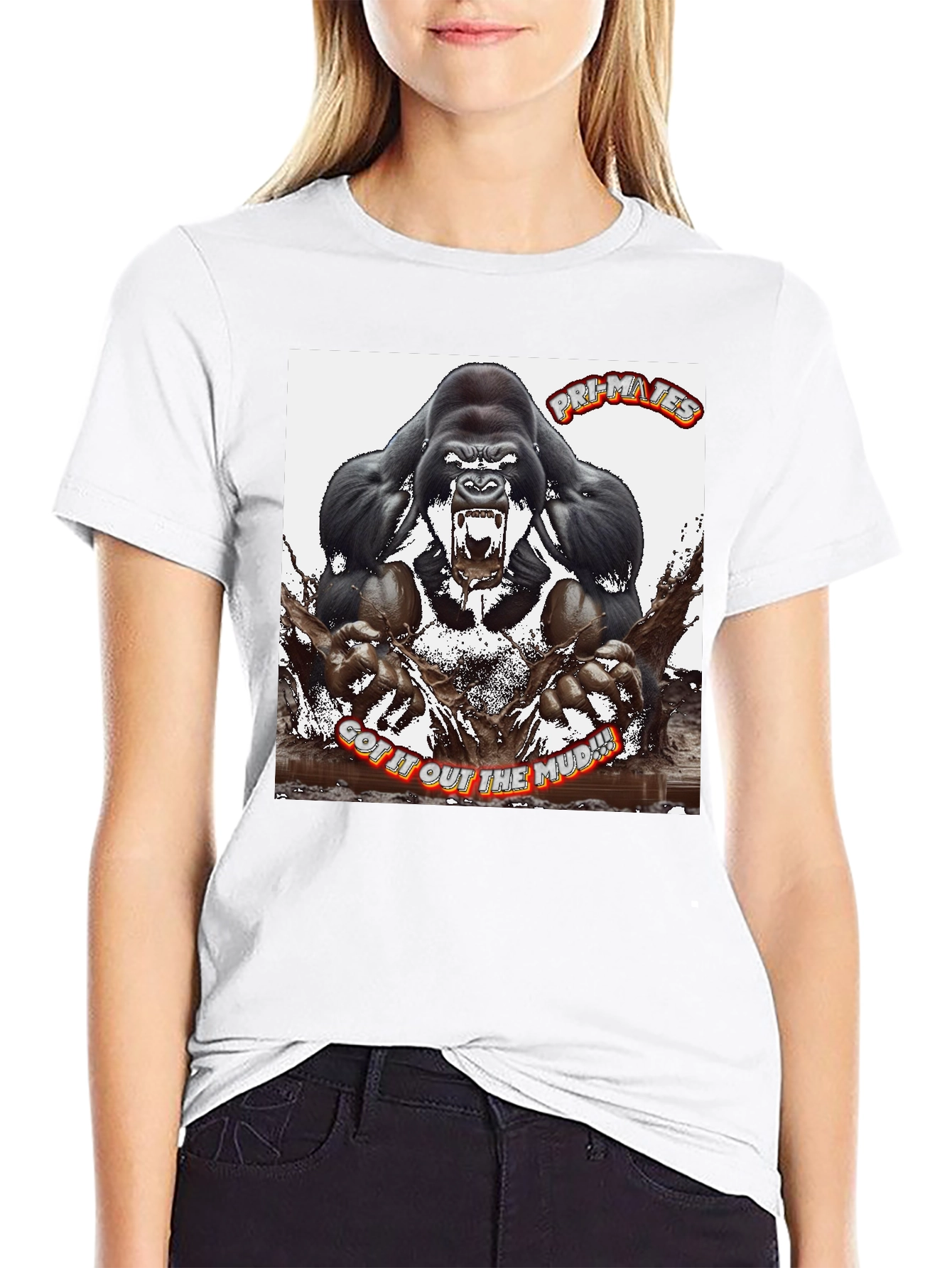 Black Pr-Mates Got It Out The Mud Graphic T-Shirt view 9