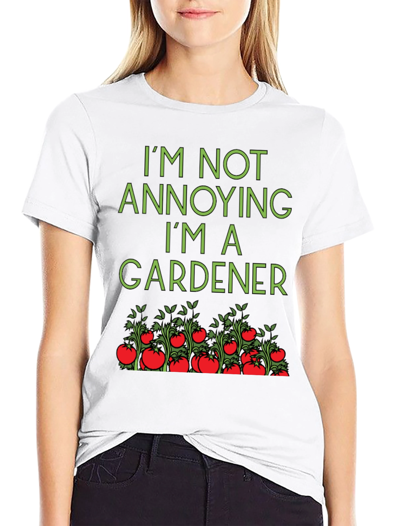 Black Gardener T-Shirt: I'm Not Annoying view 9