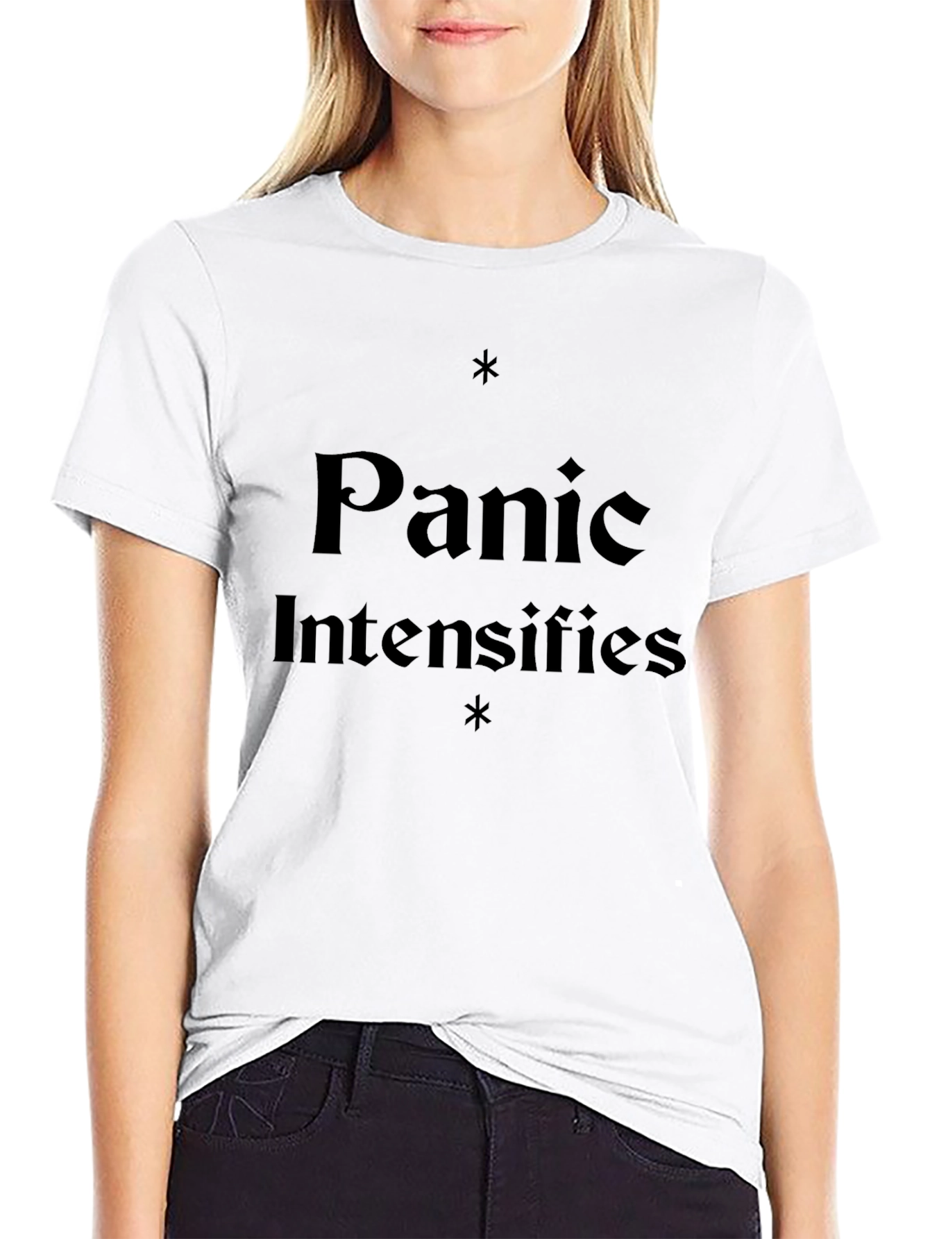 Black Panic Intensifies Graphic T-Shirt view 9