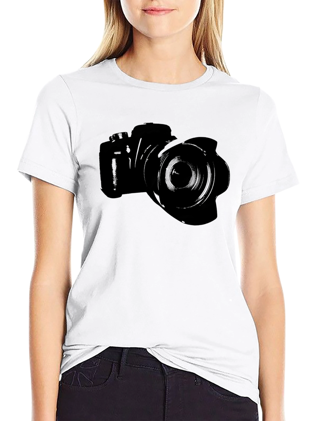 Black Camera Graphic Tee - Photographer's Must-Have view 9