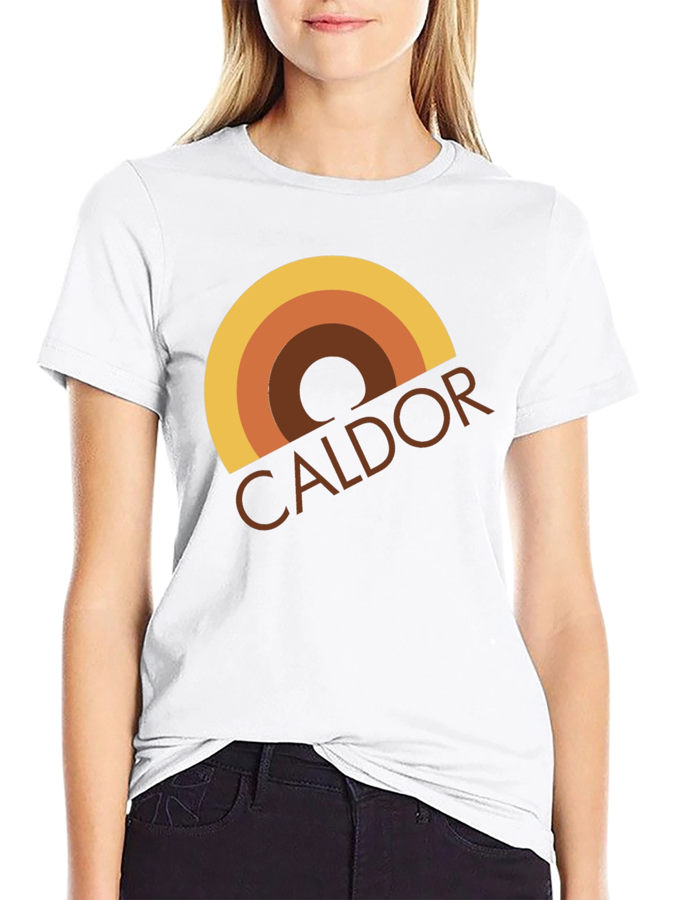 Black Retro Caldor Style T-Shirt view 9
