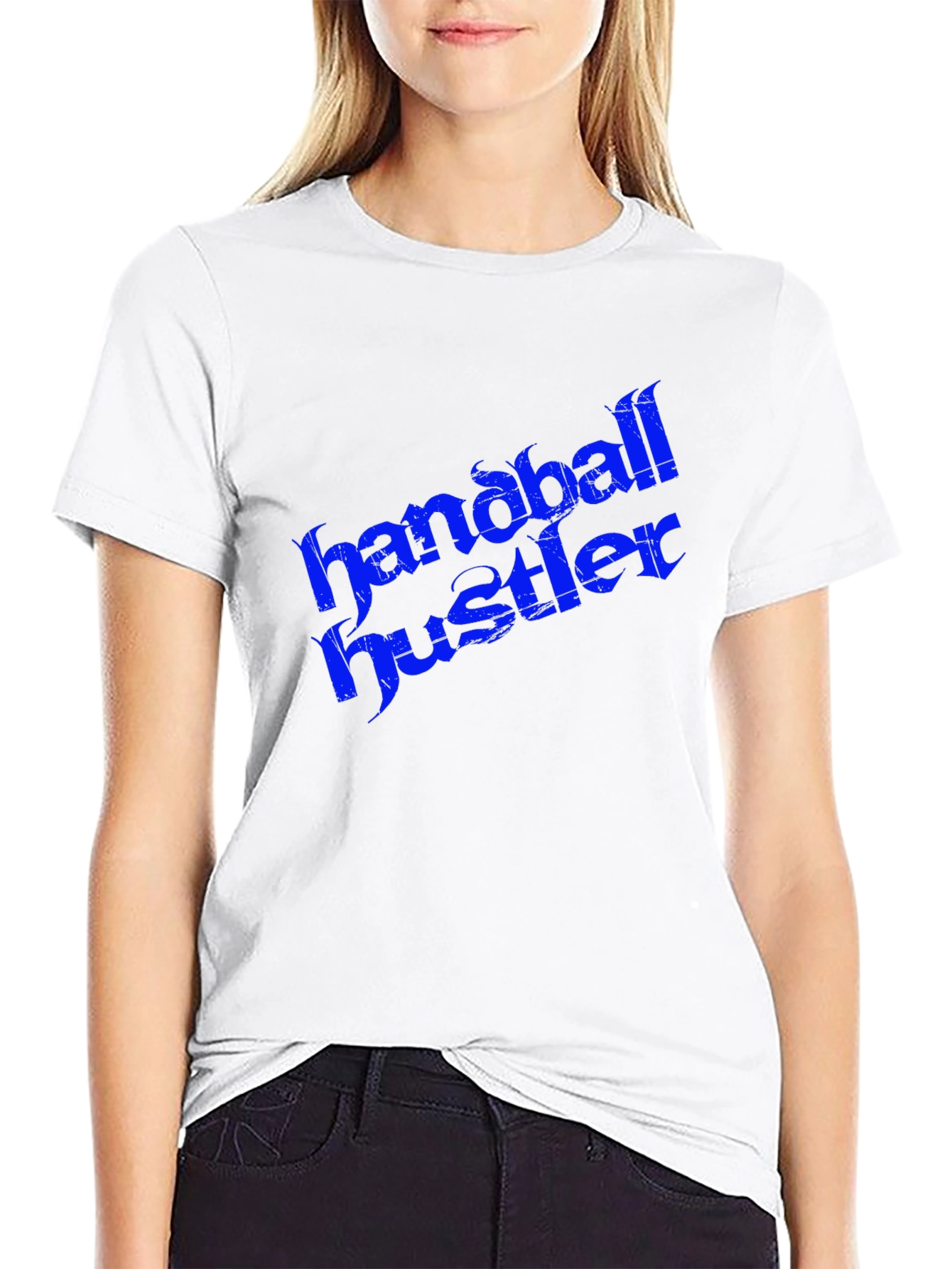 Black Handball Hustler Graphic Tee - Bold Streetwear Style view 9